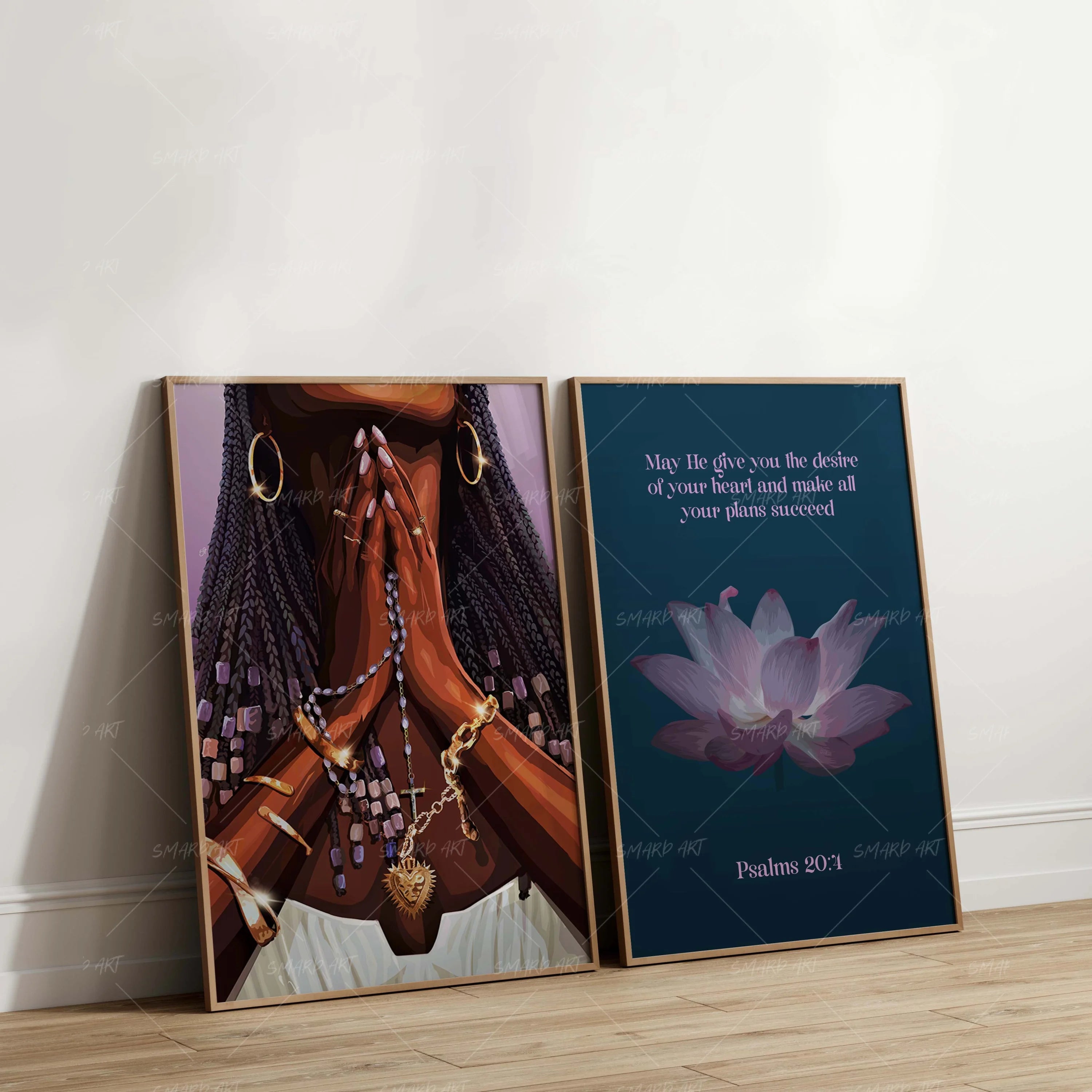 Art Print Bundle : Faith's Embrace + Psalms 20:4-Smard