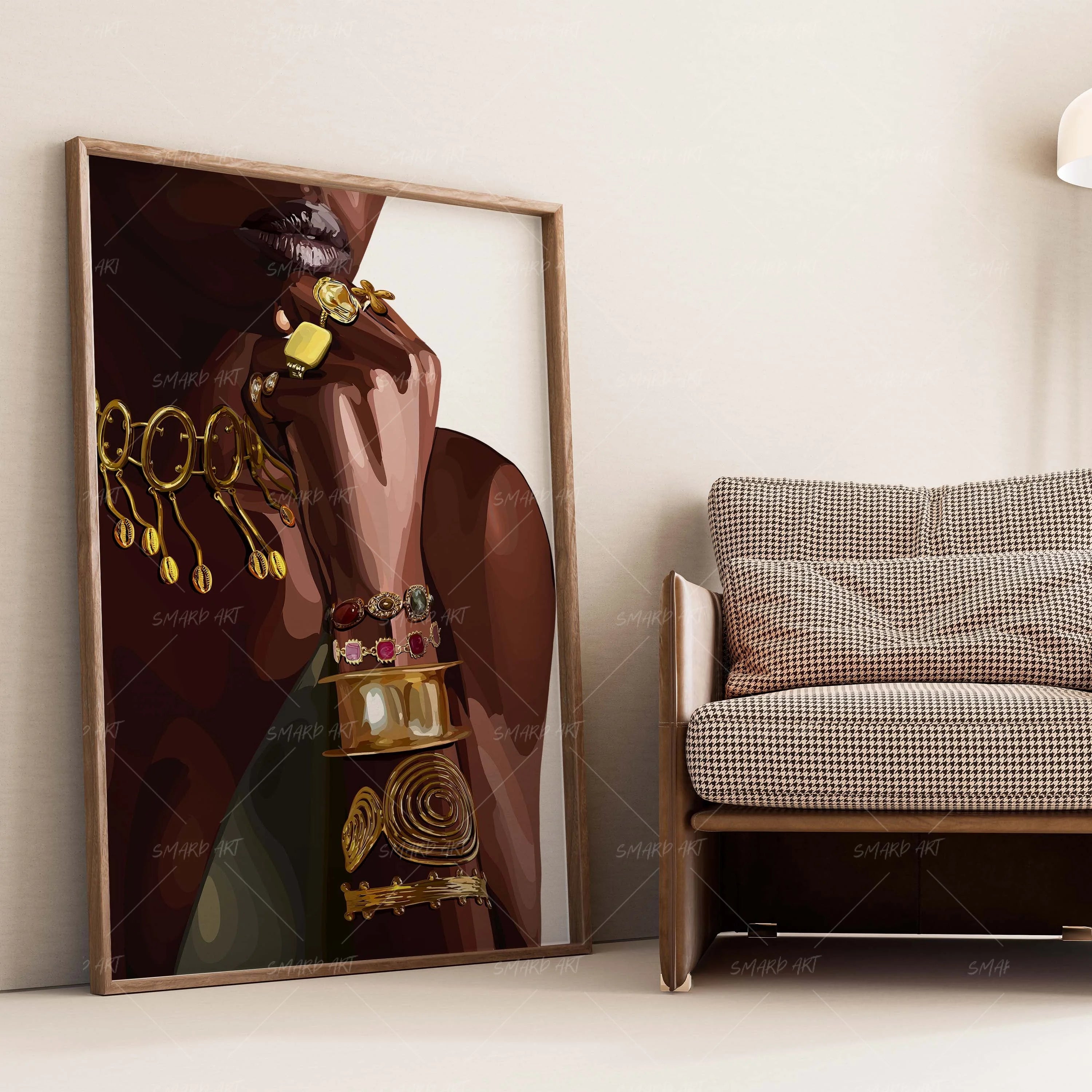 Weight Of Royalty-wall art print featuring decorative artistic design suitable for living rooms, offices, and schools by SmardArt. Elevate your space with Black wall art that speaks to culture, identity, and creativity. At Smard, we celebrate artistry made with melanin, bringing powerful and inspiring designs to life.