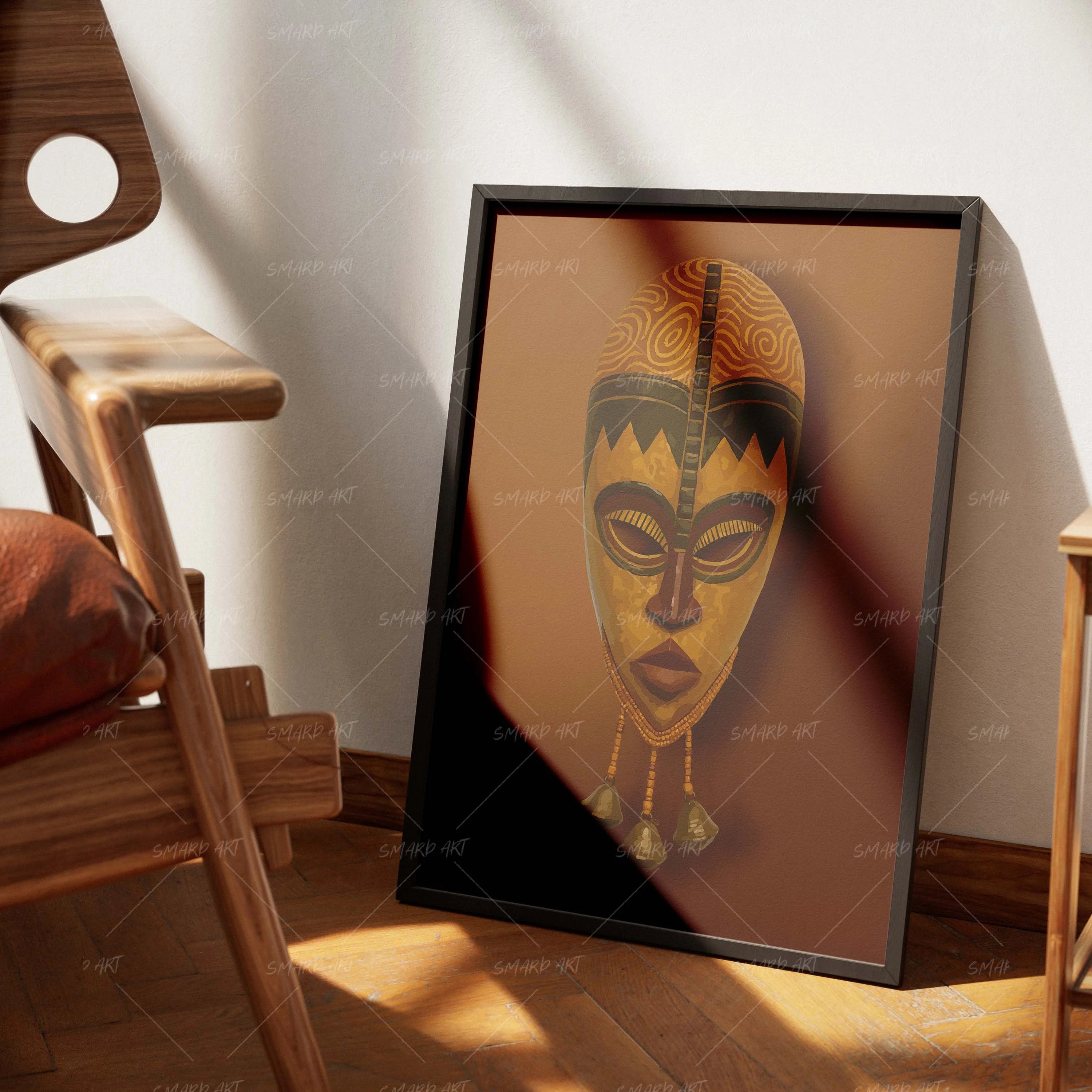 Culture Cast-wall art print featuring decorative artistic design suitable for living rooms, offices, and schools by SmardArt. Elevate your space with Black wall art that speaks to culture, identity, and creativity. At Smard, we celebrate artistry made with melanin, bringing powerful and inspiring designs to life.