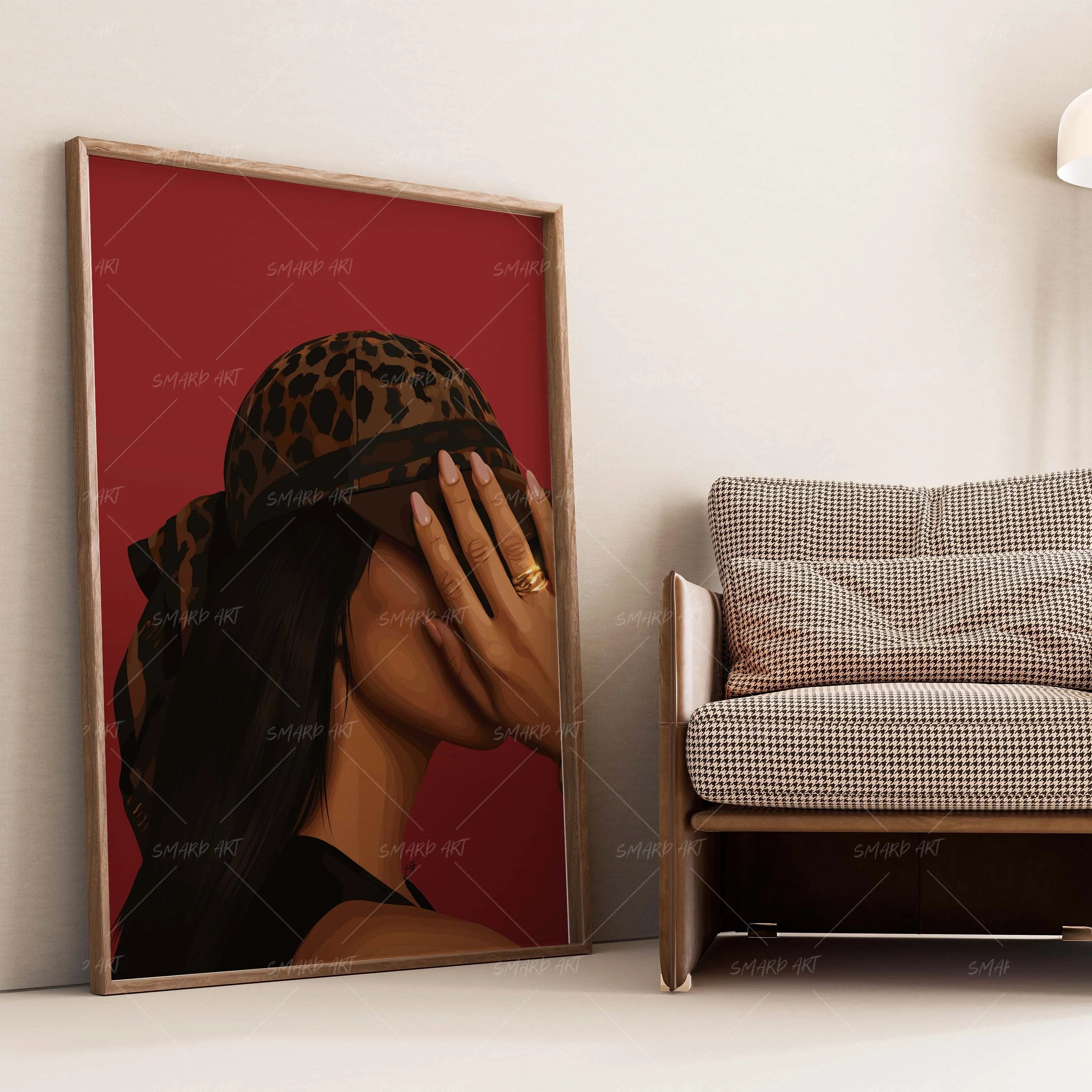 Top Off-wall art print featuring decorative artistic design suitable for living rooms, offices, and schools by SmardArt. Elevate your space with Black wall art that speaks to culture, identity, and creativity. At Smard, we celebrate artistry made with melanin, bringing powerful and inspiring designs to life.