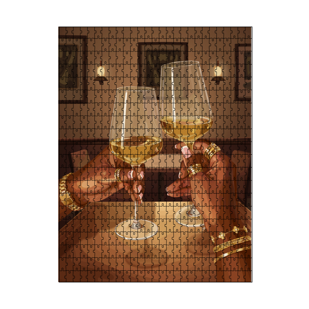 To Friendship Puzzle-wall art print featuring decorative artistic design suitable for living rooms, offices, and schools by SmardArt. Elevate your space with Black wall art that speaks to culture, identity, and creativity. At Smard, we celebrate artistry made with melanin, bringing powerful and inspiring designs to life.
