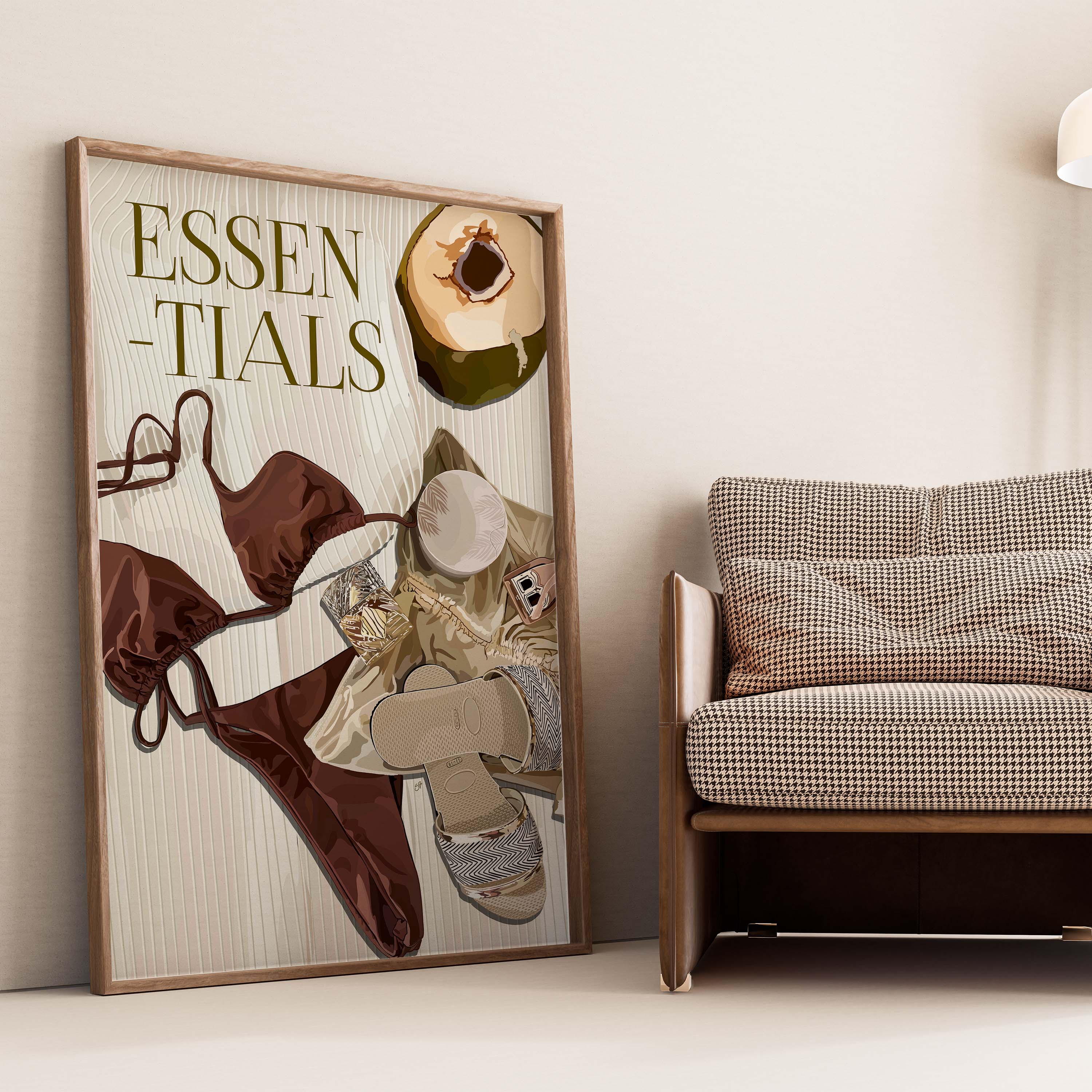 Essentials-wall art print featuring decorative artistic design suitable for living rooms, offices, and schools by SmardArt. Elevate your space with Black wall art that speaks to culture, identity, and creativity. At Smard, we celebrate artistry made with melanin, bringing powerful and inspiring designs to life.