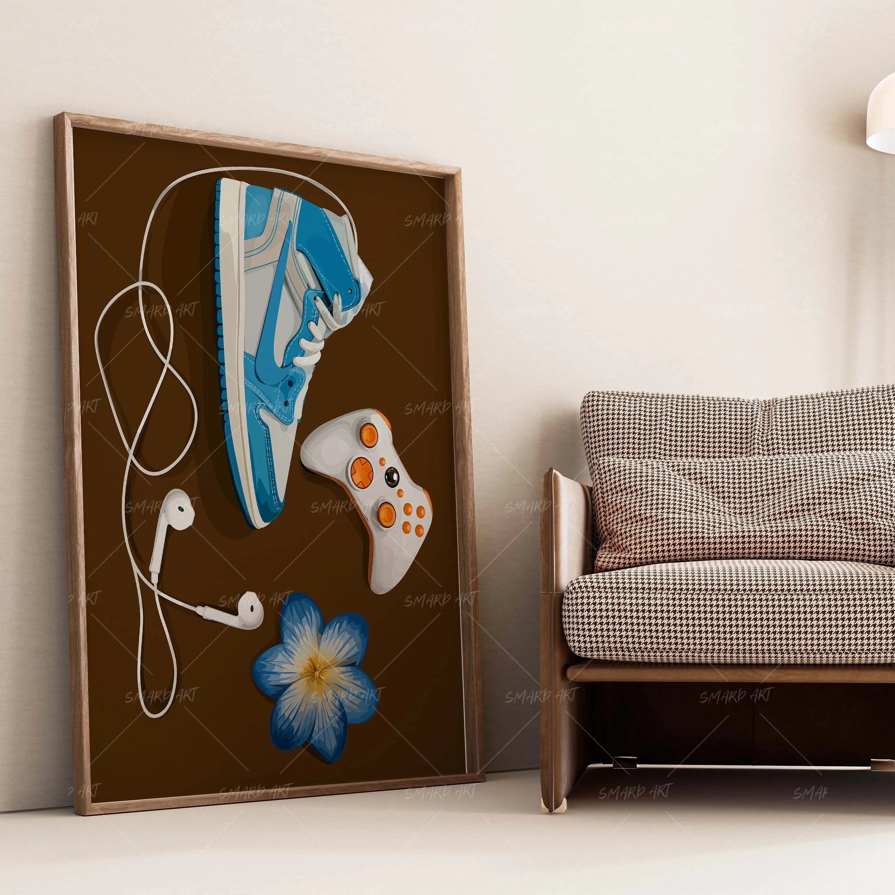 Still Playing-wall art print featuring decorative artistic design suitable for living rooms, offices, and schools by SmardArt. Elevate your space with Black wall art that speaks to culture, identity, and creativity. At Smard, we celebrate artistry made with melanin, bringing powerful and inspiring designs to life.