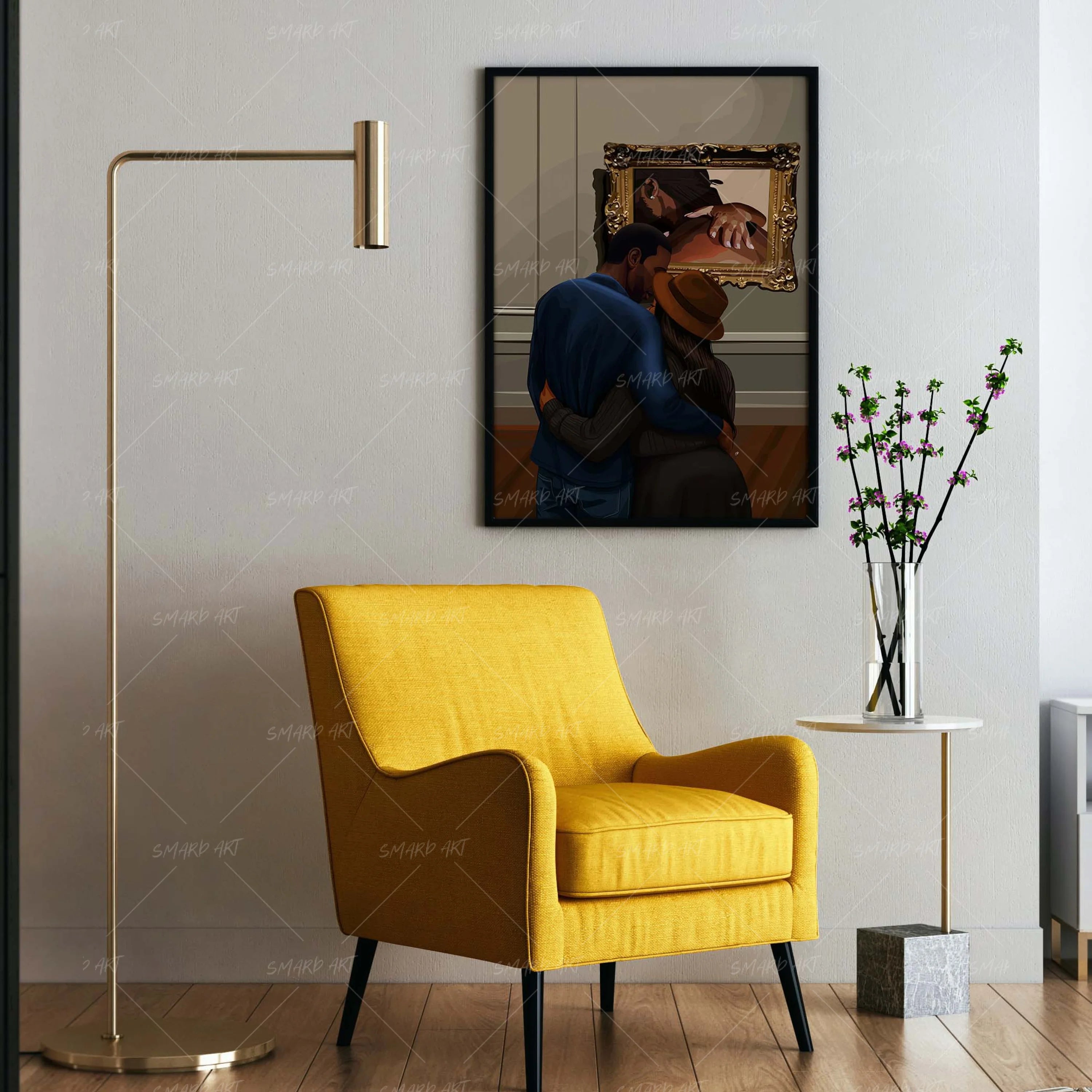The Art Of Us-wall art print featuring decorative artistic design suitable for living rooms, offices, and schools by SmardArt. Elevate your space with Black wall art that speaks to culture, identity, and creativity. At Smard, we celebrate artistry made with melanin, bringing powerful and inspiring designs to life.