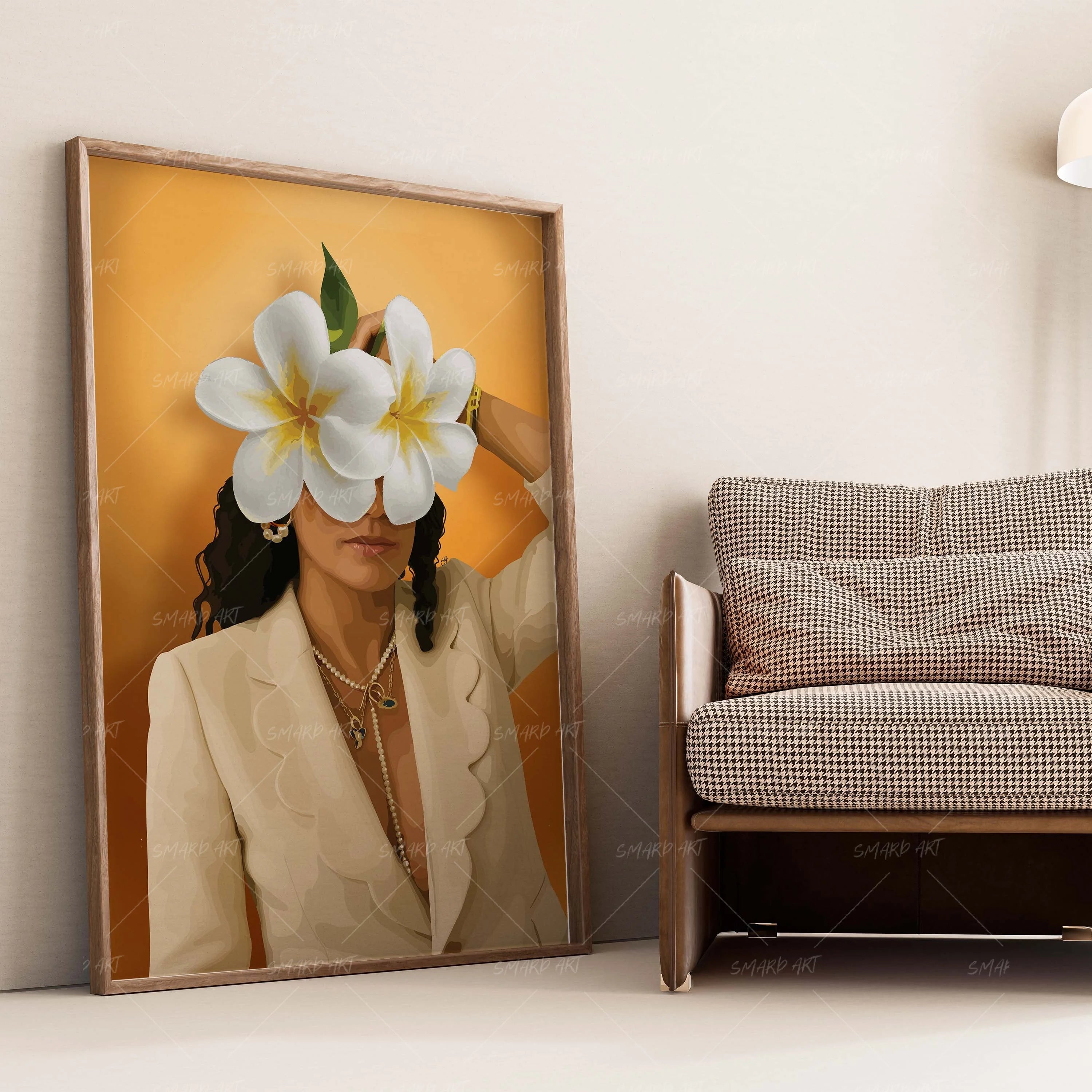 Who Is She-wall art print featuring decorative artistic design suitable for living rooms, offices, and schools by SmardArt. Elevate your space with Black wall art that speaks to culture, identity, and creativity. At Smard, we celebrate artistry made with melanin, bringing powerful and inspiring designs to life.