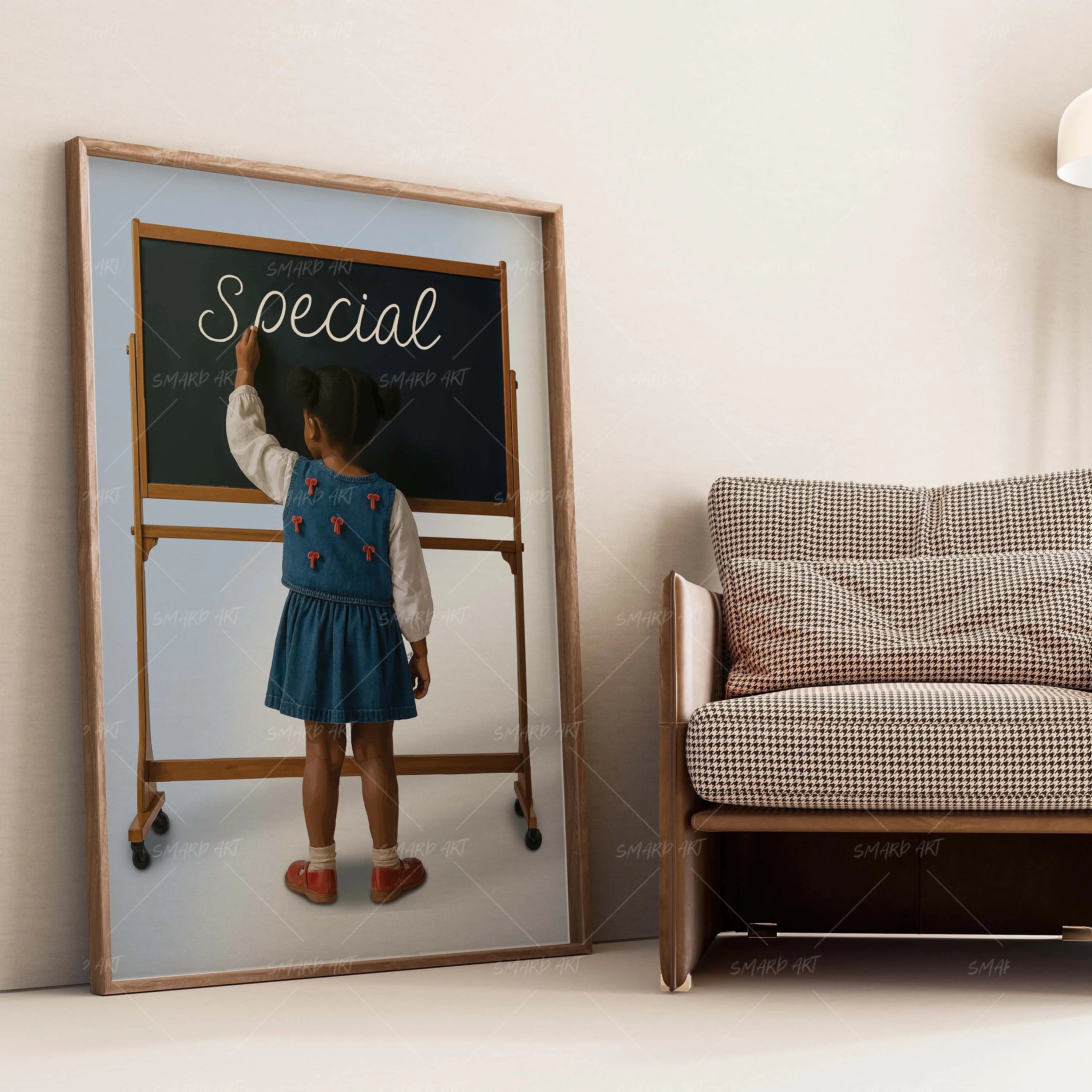 The Chalk Truth-wall art print featuring decorative artistic design suitable for living rooms, offices, and schools by SmardArt. Elevate your space with Black wall art that speaks to culture, identity, and creativity. At Smard, we celebrate artistry made with melanin, bringing powerful and inspiring designs to life.