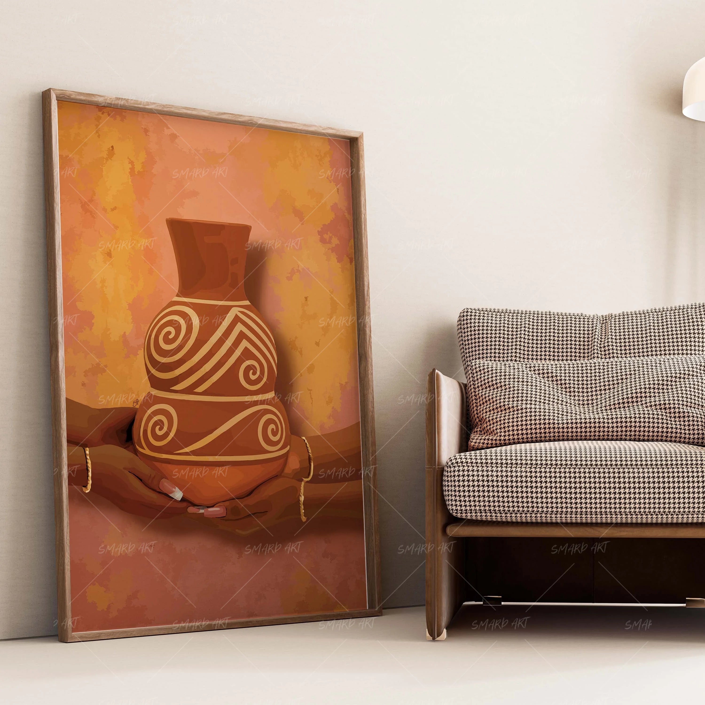 The Offering-wall art print featuring decorative artistic design suitable for living rooms, offices, and schools by SmardArt. Elevate your space with Black wall art that speaks to culture, identity, and creativity. At Smard, we celebrate artistry made with melanin, bringing powerful and inspiring designs to life.
