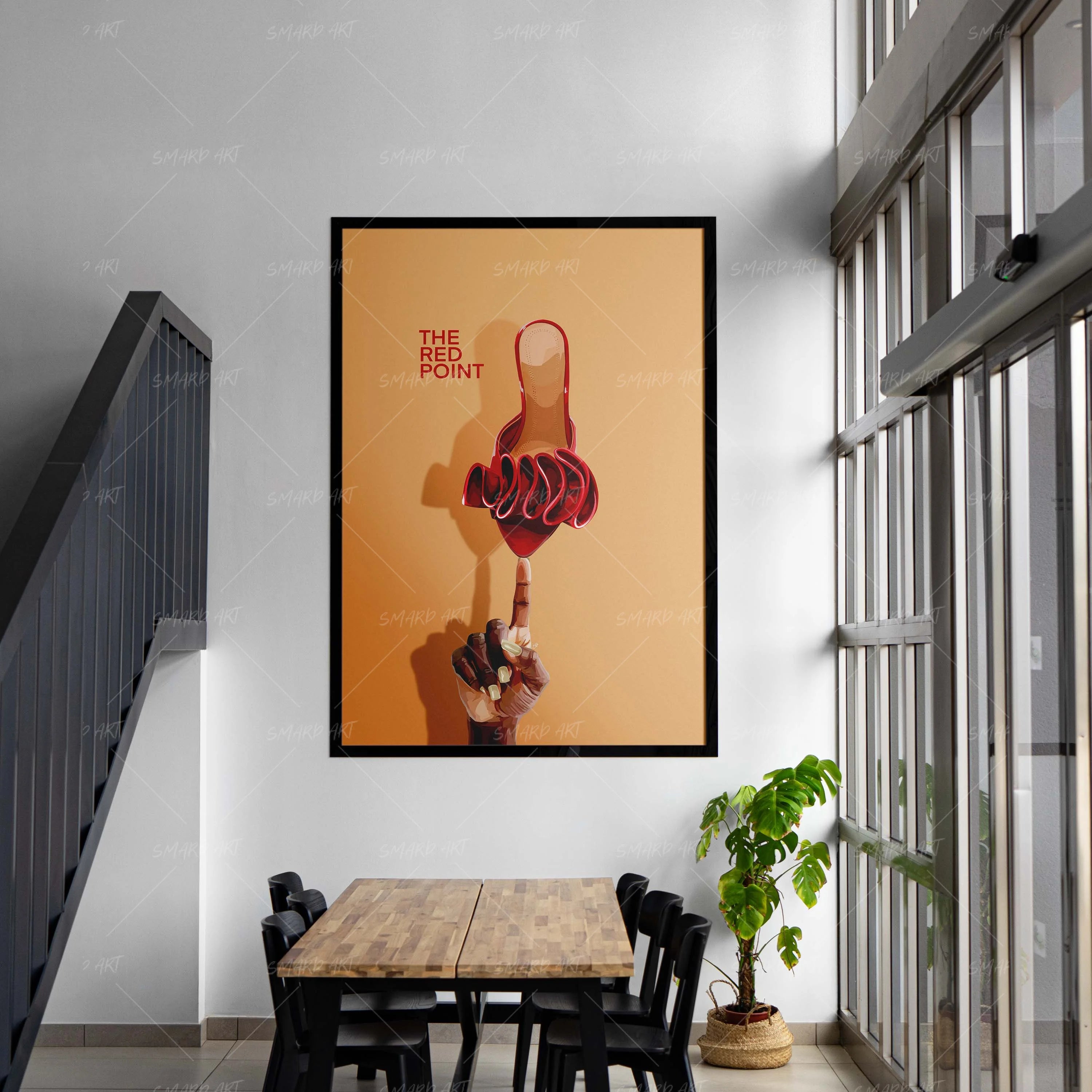 Balanced Like This-wall art print featuring decorative artistic design suitable for living rooms, offices, and schools by SmardArt. Elevate your space with Black wall art that speaks to culture, identity, and creativity. At Smard, we celebrate artistry made with melanin, bringing powerful and inspiring designs to life.