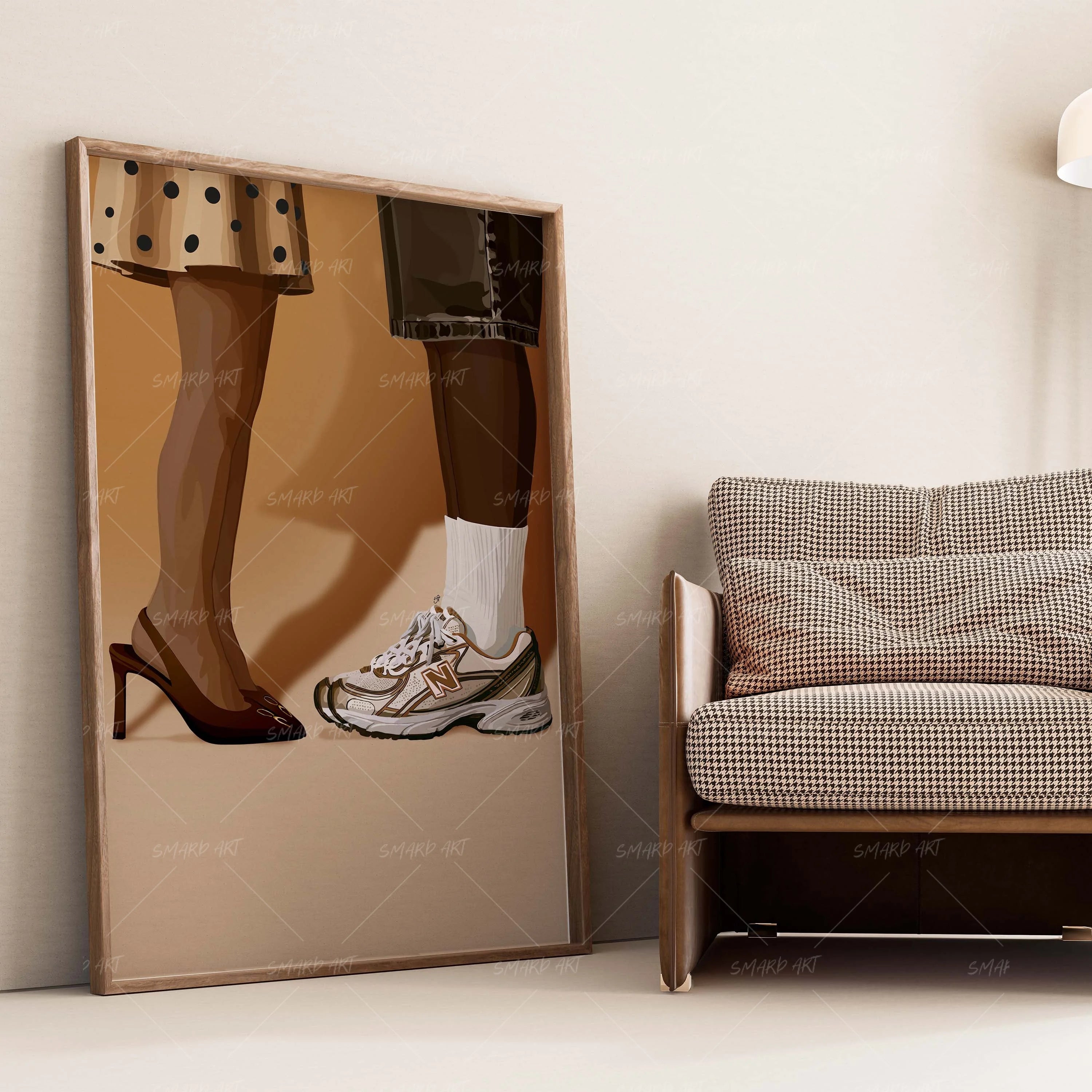 Two Steps Story-wall art print featuring decorative artistic design suitable for living rooms, offices, and schools by SmardArt. Elevate your space with Black wall art that speaks to culture, identity, and creativity. At Smard, we celebrate artistry made with melanin, bringing powerful and inspiring designs to life.