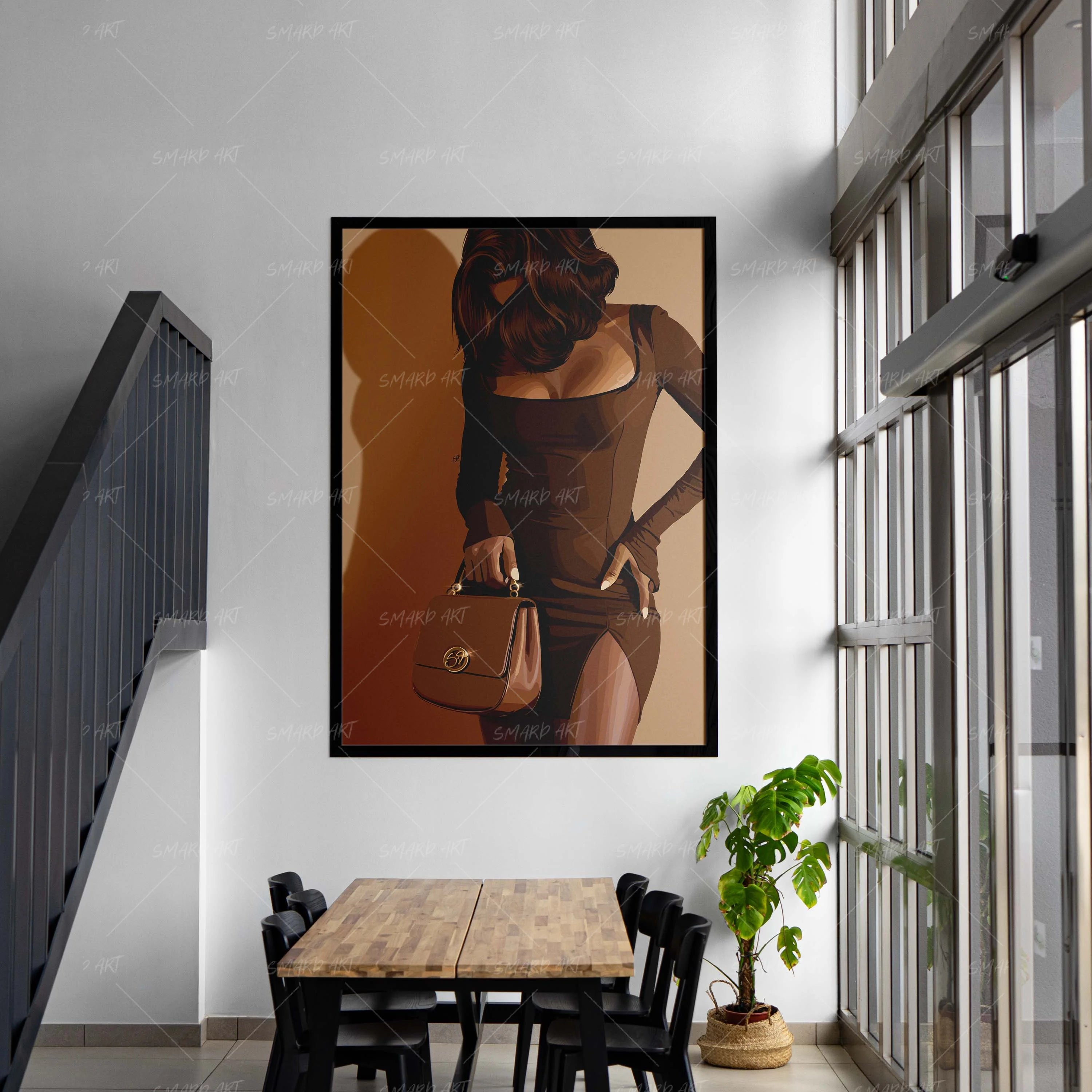 Fit Check II-wall art print featuring decorative artistic design suitable for living rooms, offices, and schools by SmardArt. Elevate your space with Black wall art that speaks to culture, identity, and creativity. At Smard, we celebrate artistry made with melanin, bringing powerful and inspiring designs to life.