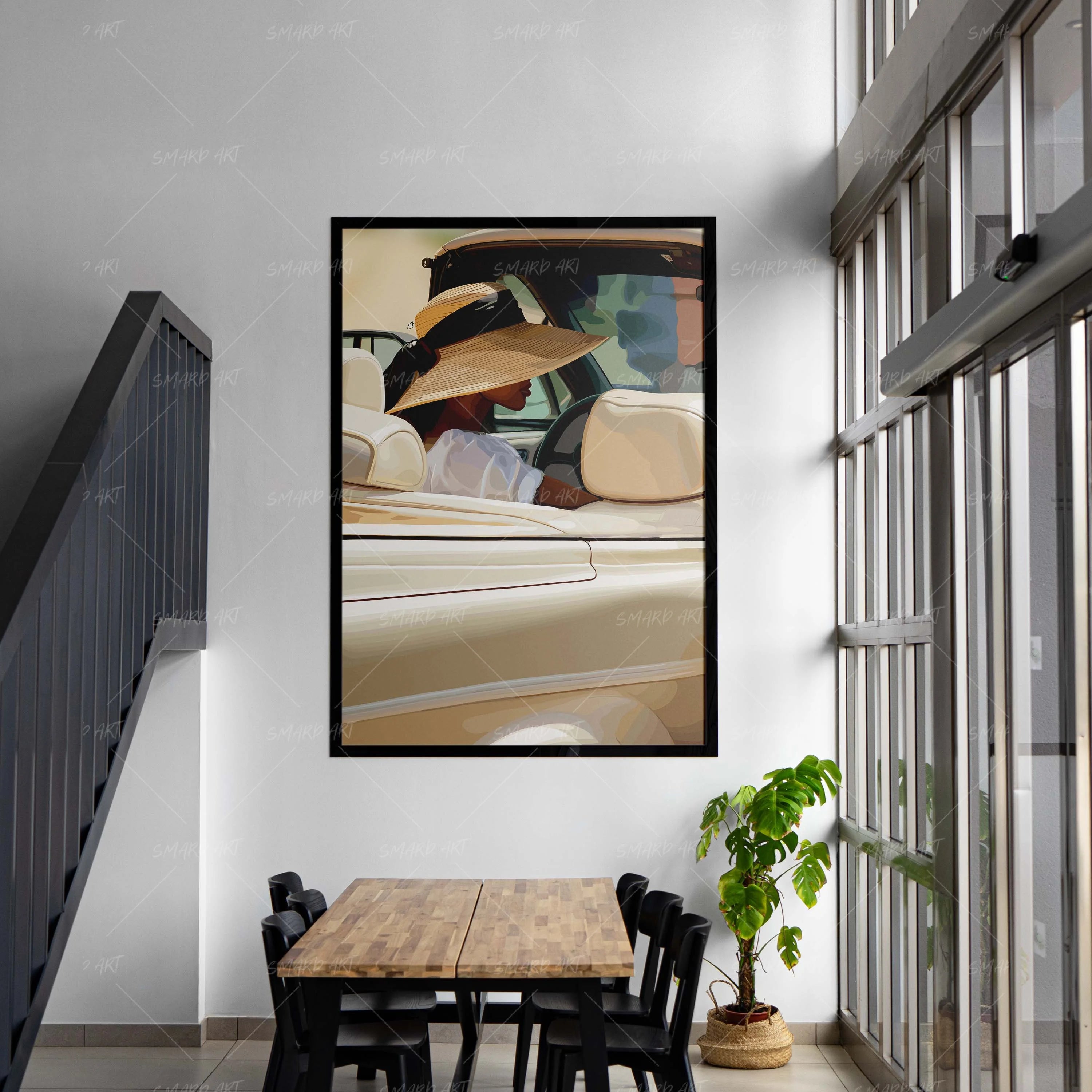 Fortune Daze-wall art print featuring decorative artistic design suitable for living rooms, offices, and schools by SmardArt. Elevate your space with Black wall art that speaks to culture, identity, and creativity. At Smard, we celebrate artistry made with melanin, bringing powerful and inspiring designs to life.