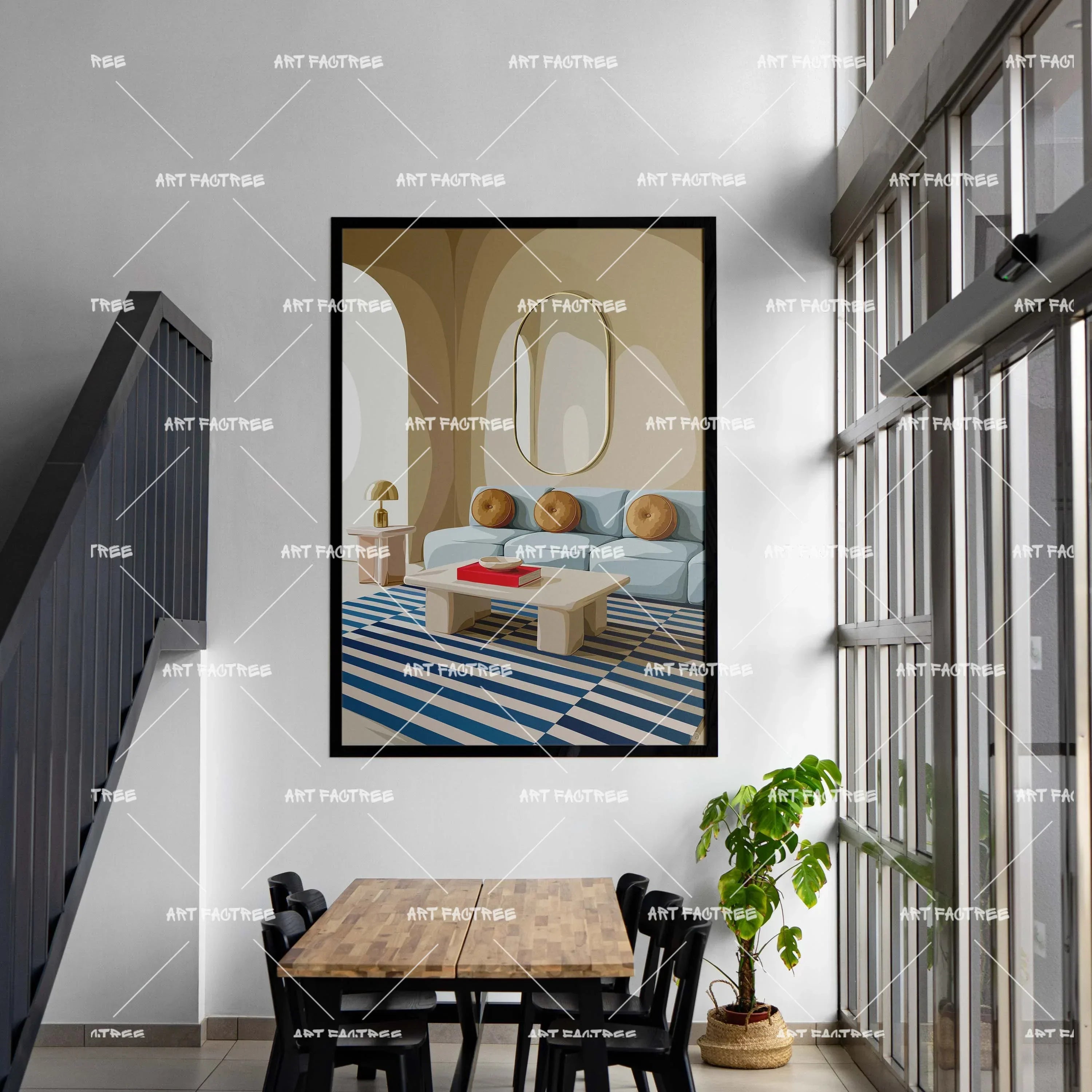 Soft Setting (Smard X Anaya)-wall art print featuring decorative artistic design suitable for living rooms, offices, and schools by SmardArt. Elevate your space with Black wall art that speaks to culture, identity, and creativity. At Smard, we celebrate artistry made with melanin, bringing powerful and inspiring designs to life.