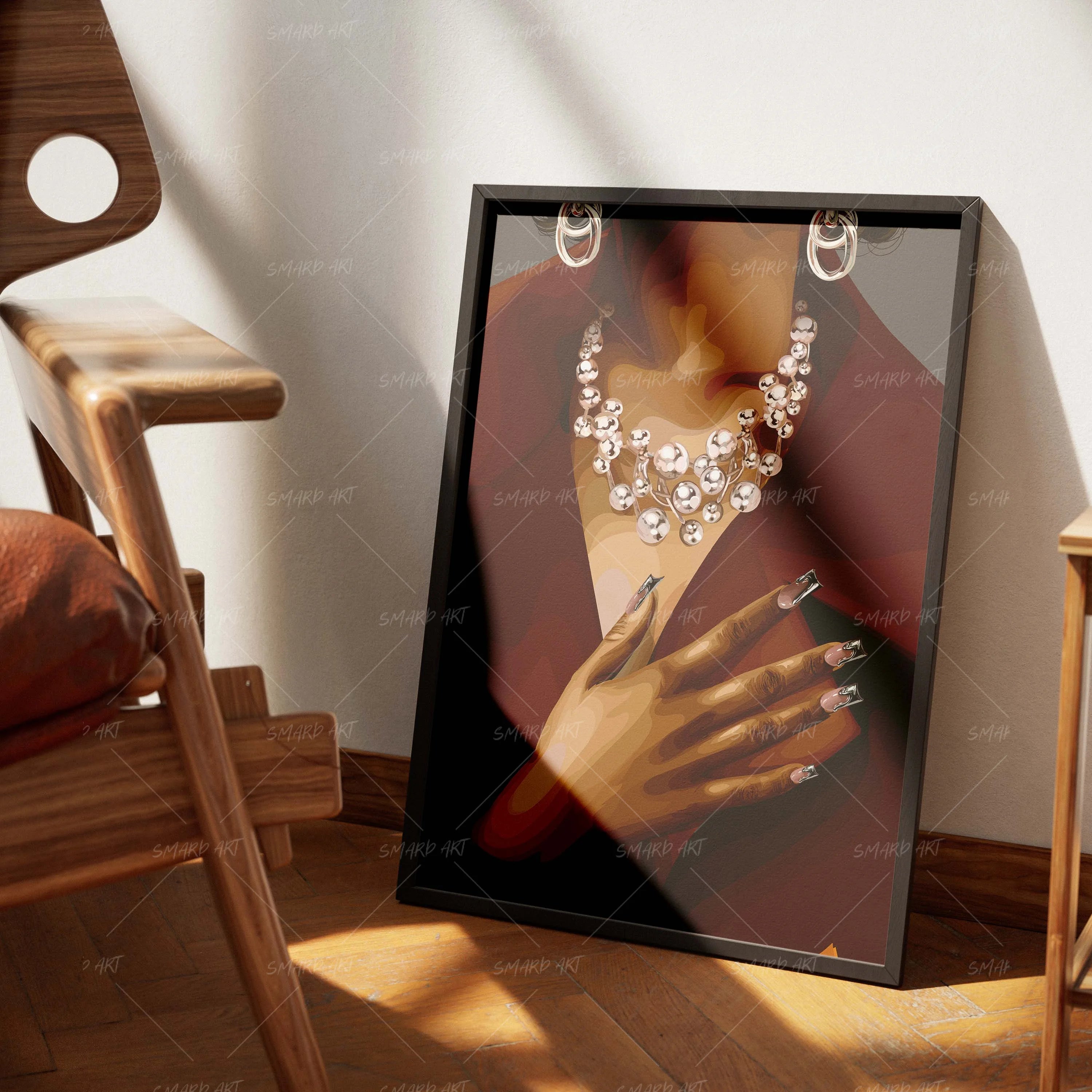 More Is More-wall art print featuring decorative artistic design suitable for living rooms, offices, and schools by SmardArt. Elevate your space with Black wall art that speaks to culture, identity, and creativity. At Smard, we celebrate artistry made with melanin, bringing powerful and inspiring designs to life.