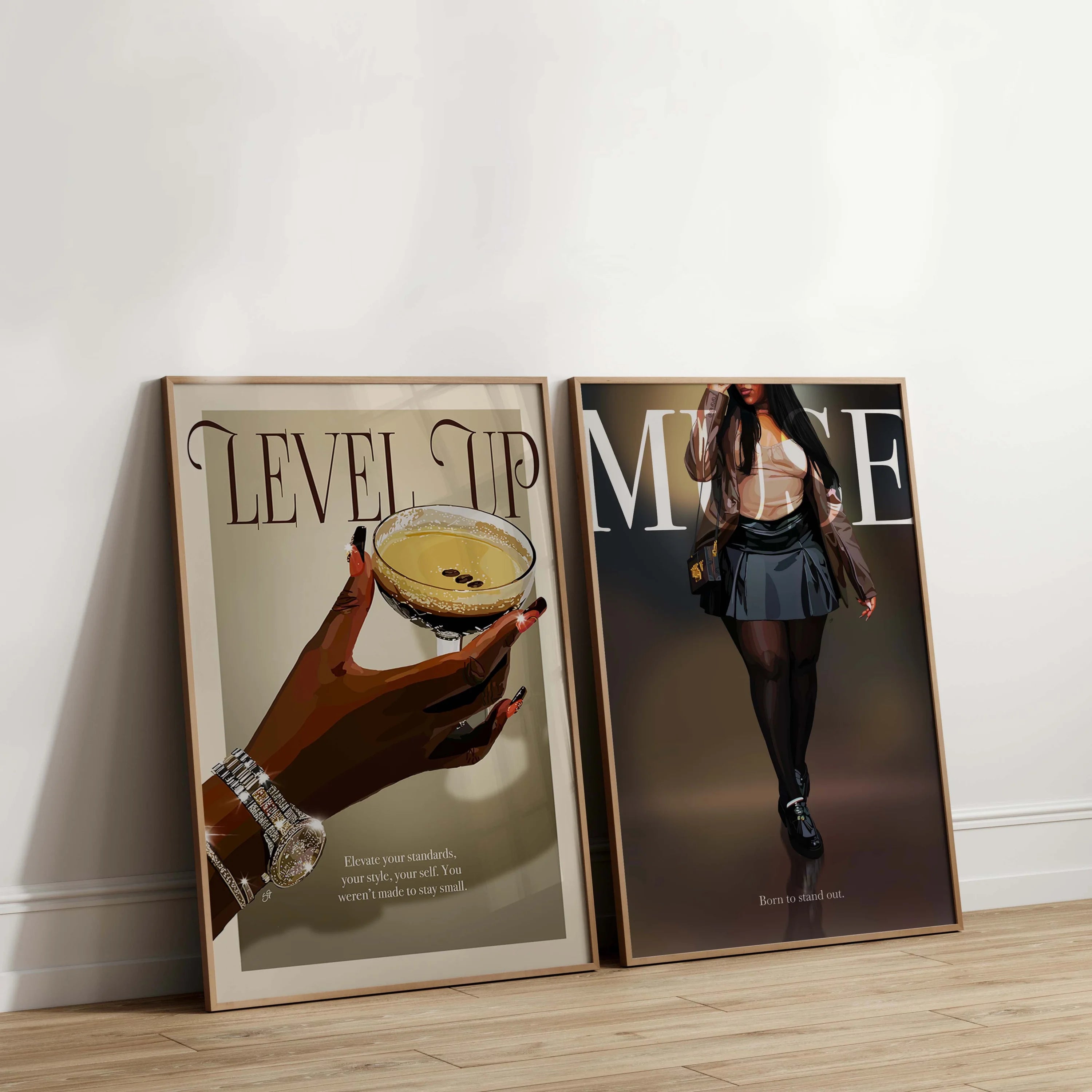 Art Print Bundle : Level Up + Born To Stand Out