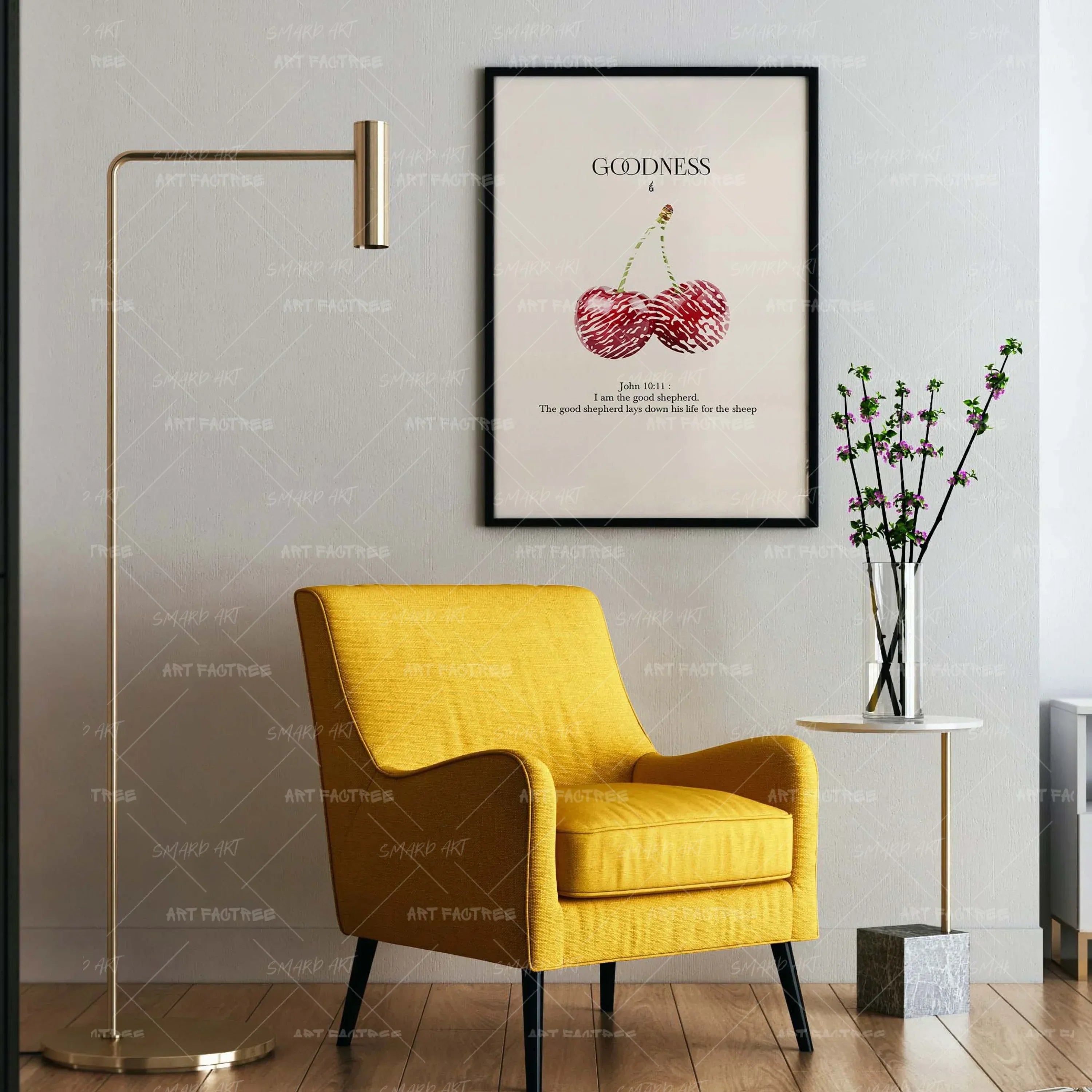 Goodness-wall art print featuring decorative artistic design suitable for living rooms, offices, and schools by SmardArt. Elevate your space with Black wall art that speaks to culture, identity, and creativity. At Smard, we celebrate artistry made with melanin, bringing powerful and inspiring designs to life.