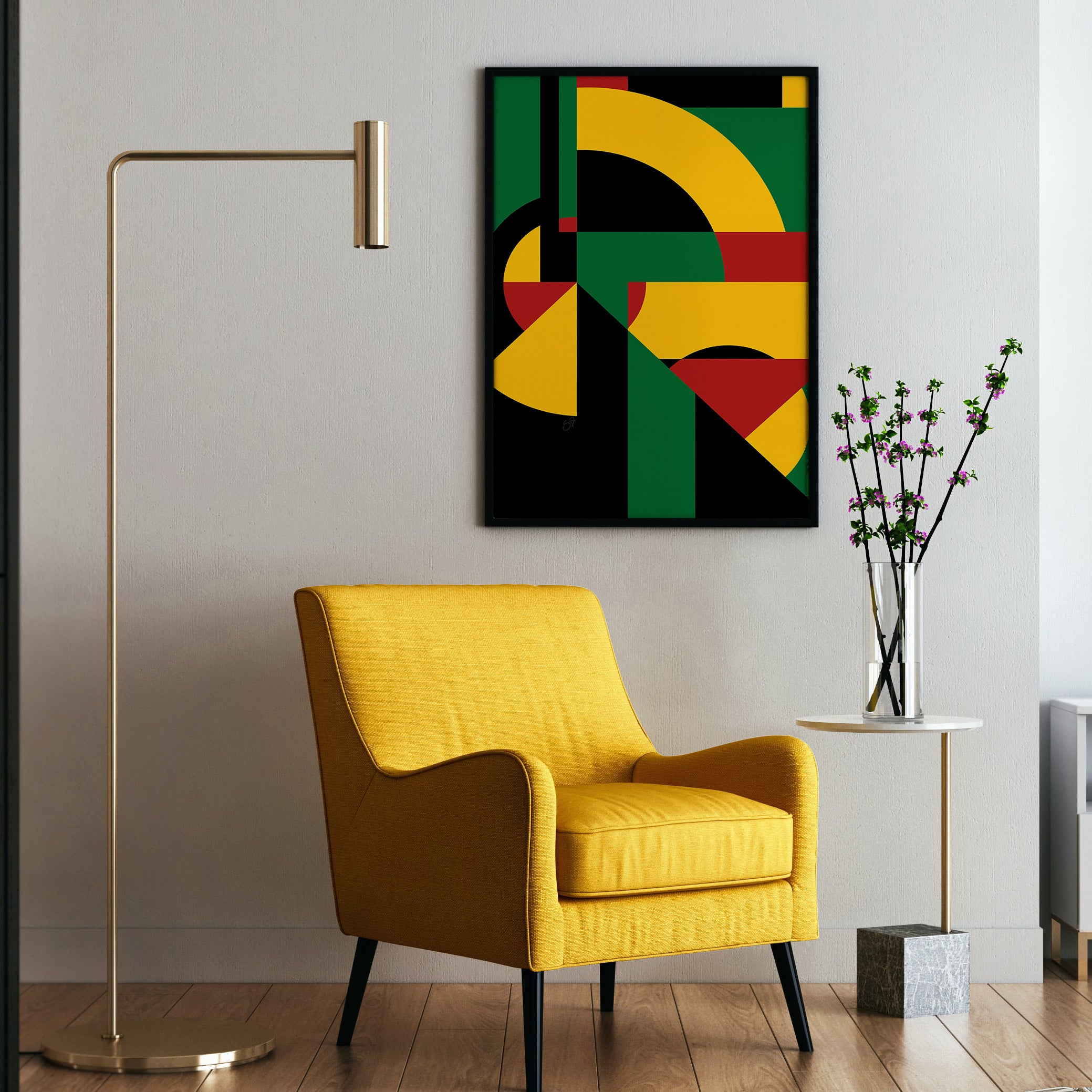 Abstract Freedom-wall art print featuring decorative artistic design suitable for living rooms, offices, and schools by SmardArt. Elevate your space with Black wall art that speaks to culture, identity, and creativity. At Smard, we celebrate artistry made with melanin, bringing powerful and inspiring designs to life.
