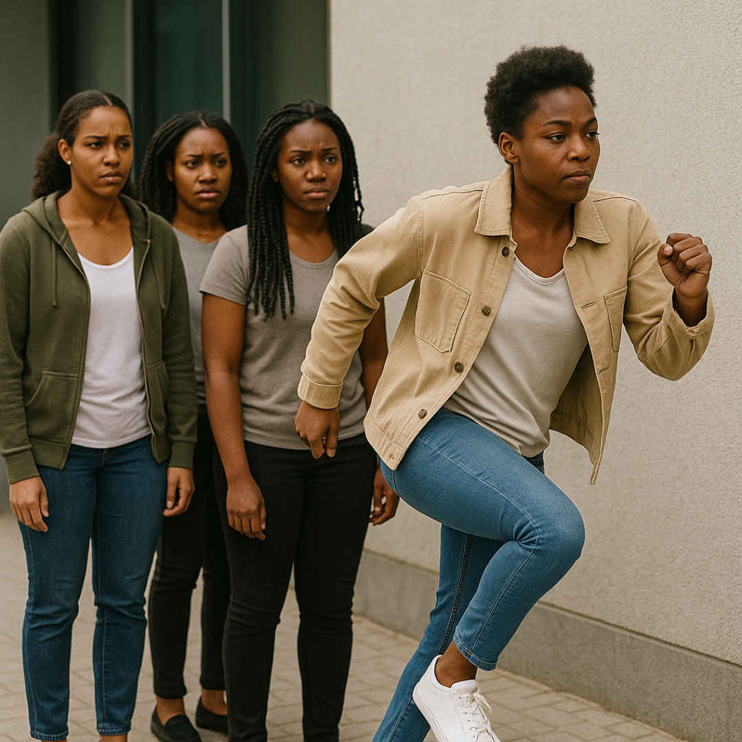 Skip The Line-wall art print featuring decorative artistic design suitable for living rooms, offices, and schools by SmardArt. Elevate your space with Black wall art that speaks to culture, identity, and creativity. At Smard, we celebrate artistry made with melanin, bringing powerful and inspiring designs to life.