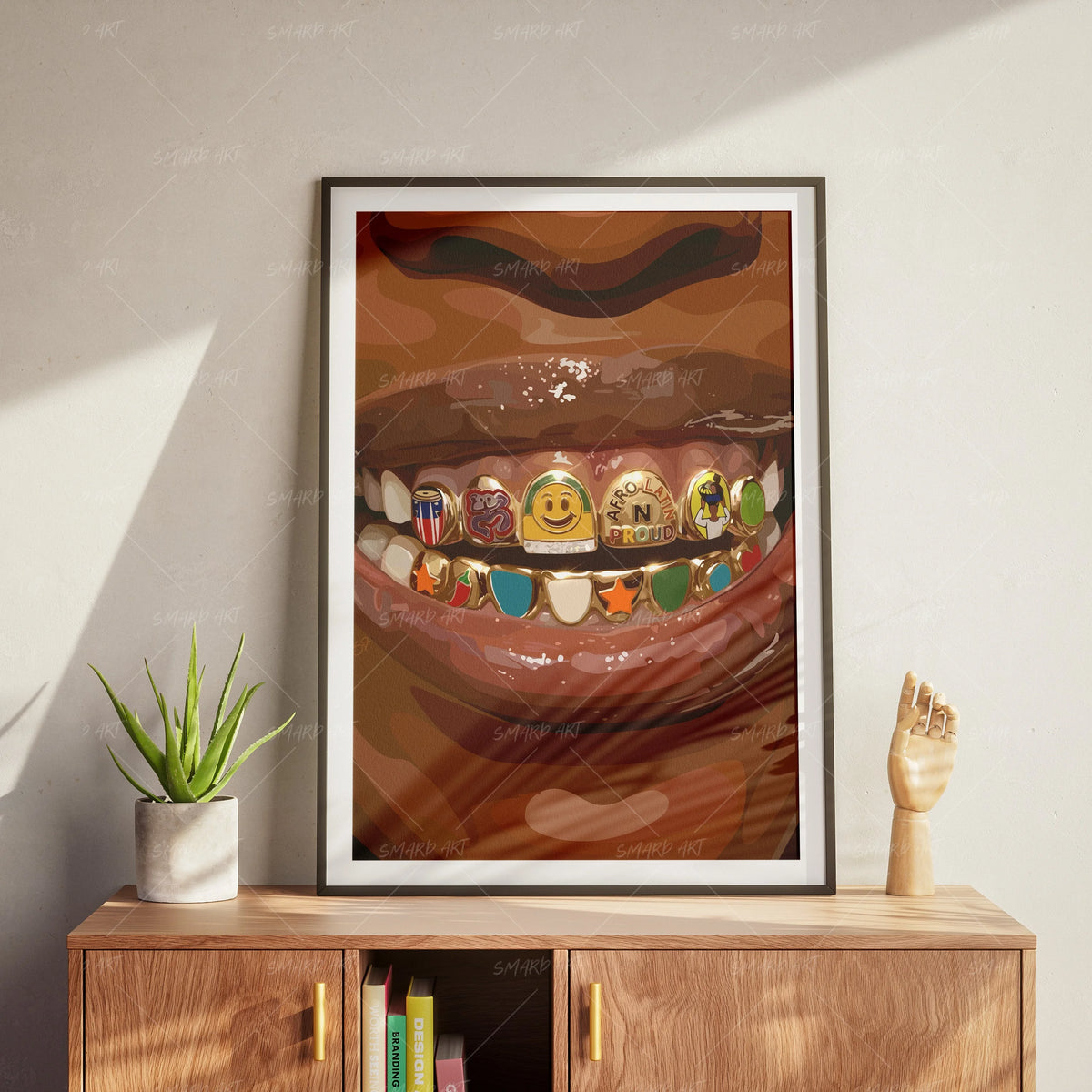 Afro Latin N Proud-wall art print featuring decorative artistic design suitable for living rooms, offices, and schools by SmardArt. Elevate your space with Black wall art that speaks to culture, identity, and creativity. At Smard, we celebrate artistry made with melanin, bringing powerful and inspiring designs to life.