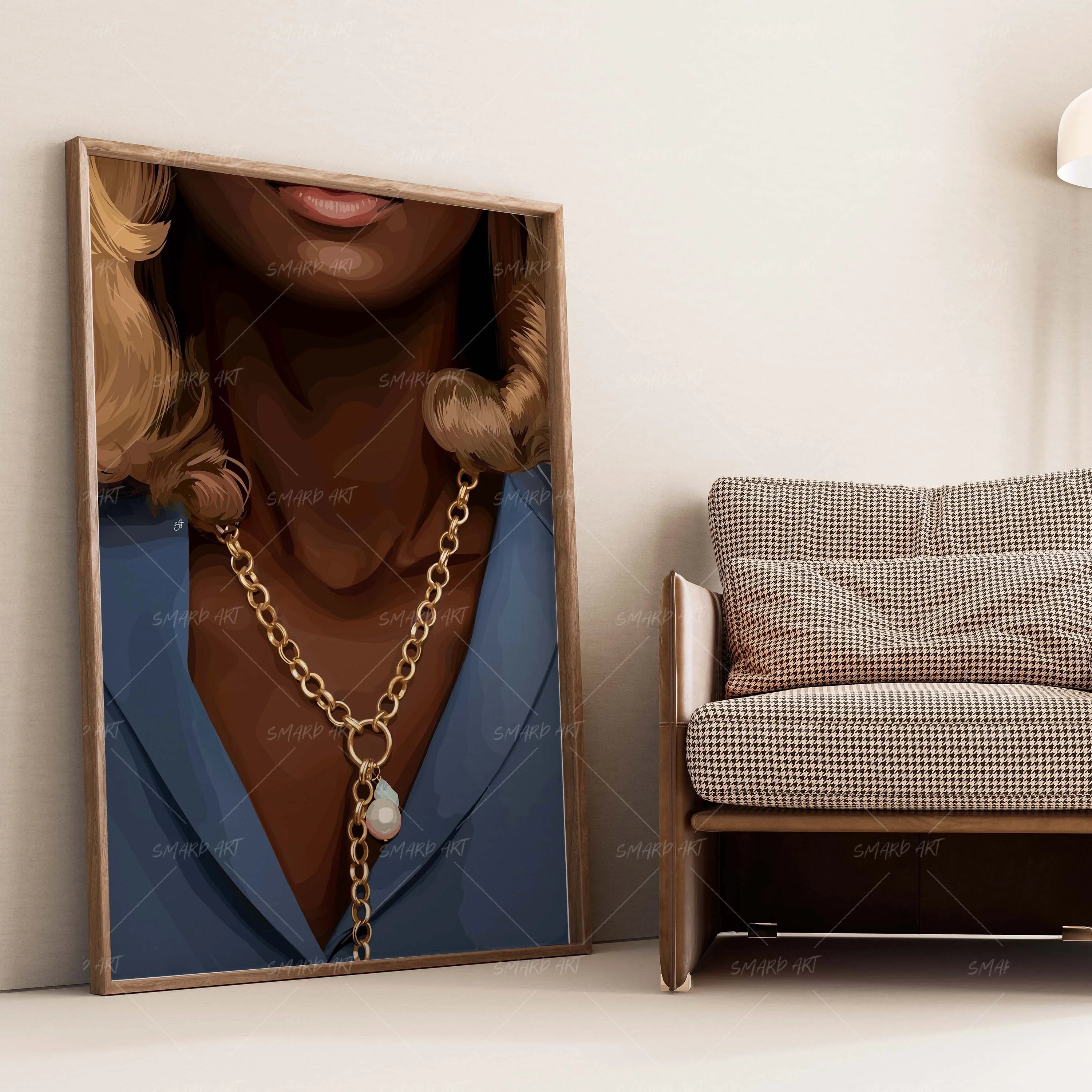 All About The Look-wall art print featuring decorative artistic design suitable for living rooms, offices, and schools by SmardArt. Elevate your space with Black wall art that speaks to culture, identity, and creativity. At Smard, we celebrate artistry made with melanin, bringing powerful and inspiring designs to life.