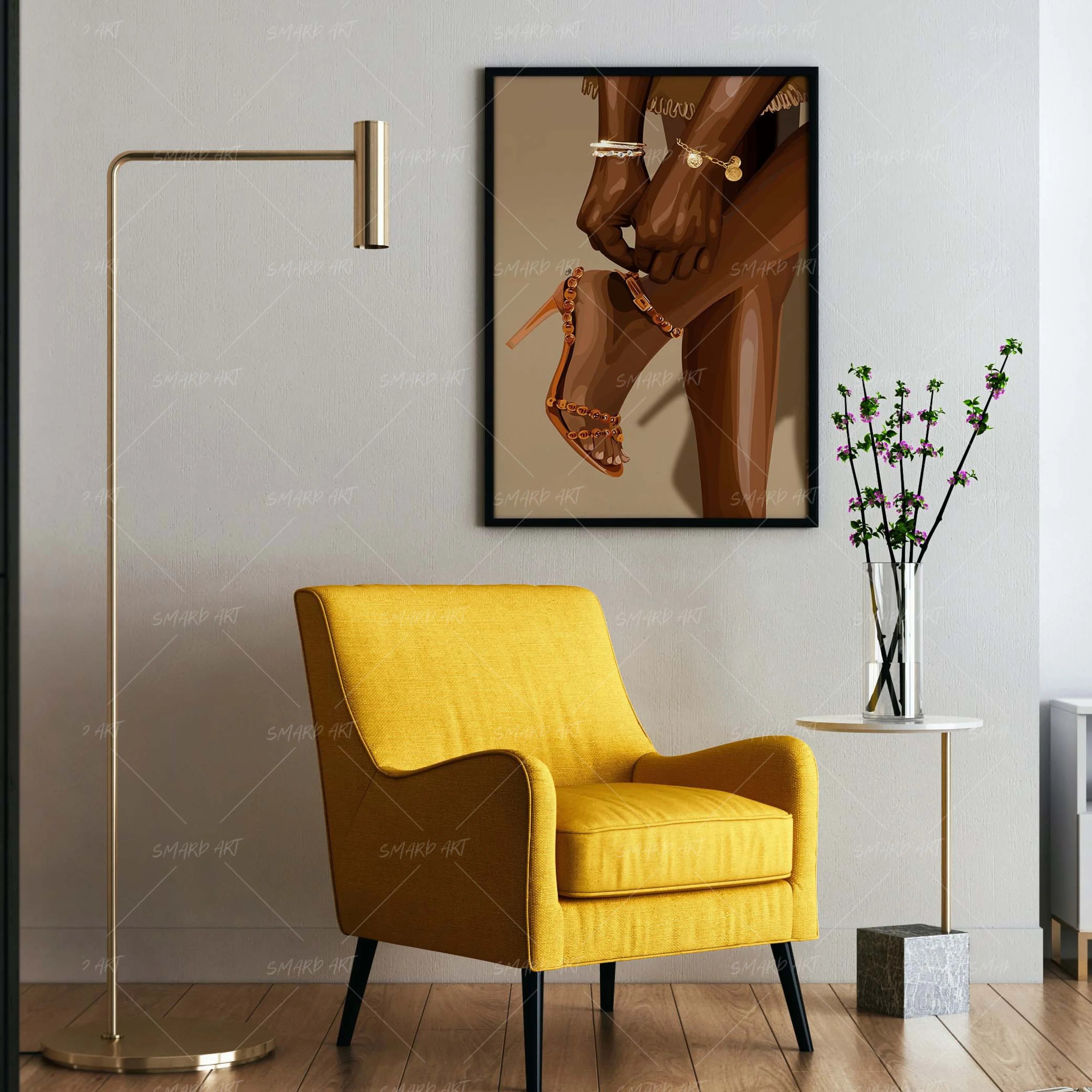 Almost Ready-wall art print featuring decorative artistic design suitable for living rooms, offices, and schools by SmardArt. Elevate your space with Black wall art that speaks to culture, identity, and creativity. At Smard, we celebrate artistry made with melanin, bringing powerful and inspiring designs to life.