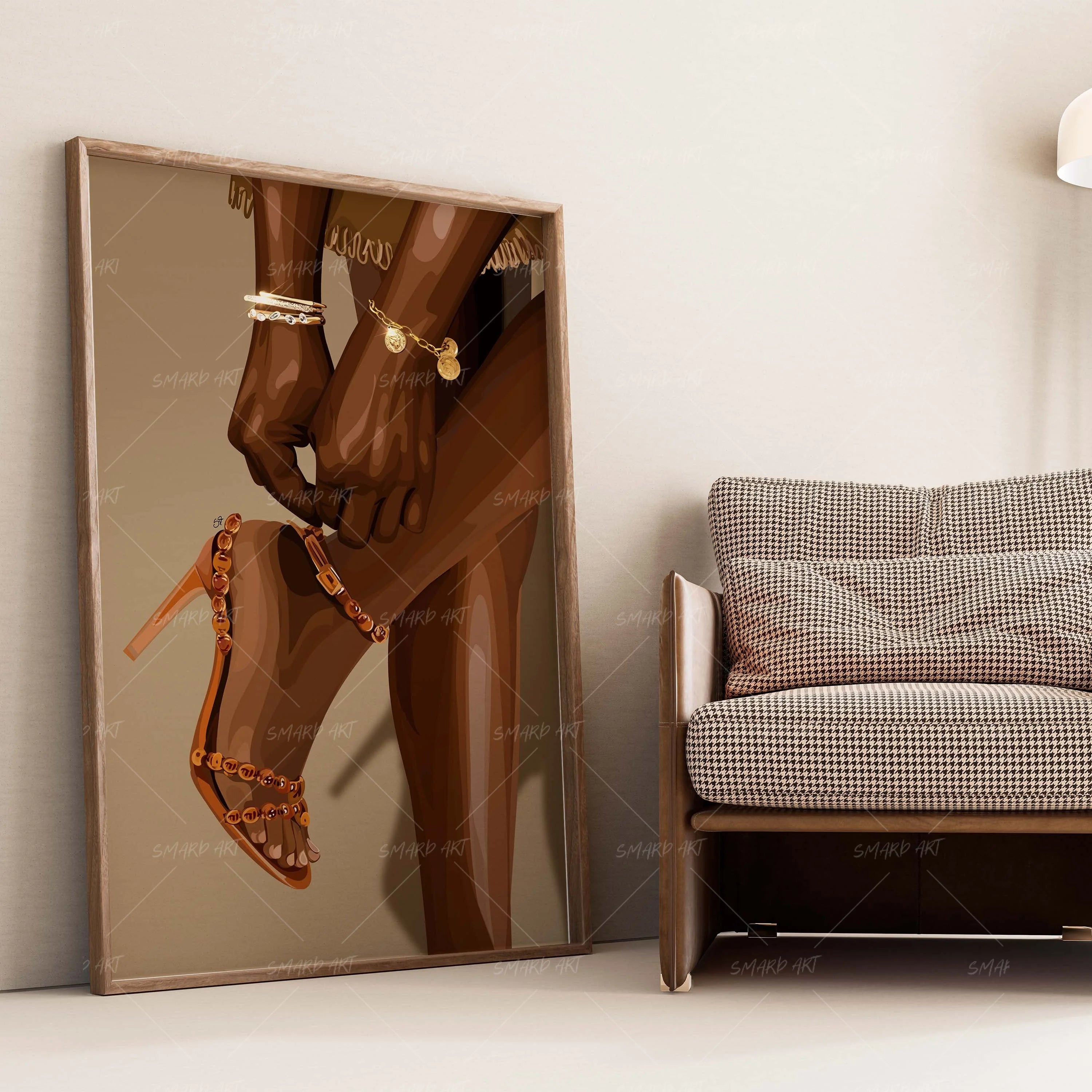 Almost Ready-wall art print featuring decorative artistic design suitable for living rooms, offices, and schools by SmardArt. Elevate your space with Black wall art that speaks to culture, identity, and creativity. At Smard, we celebrate artistry made with melanin, bringing powerful and inspiring designs to life.