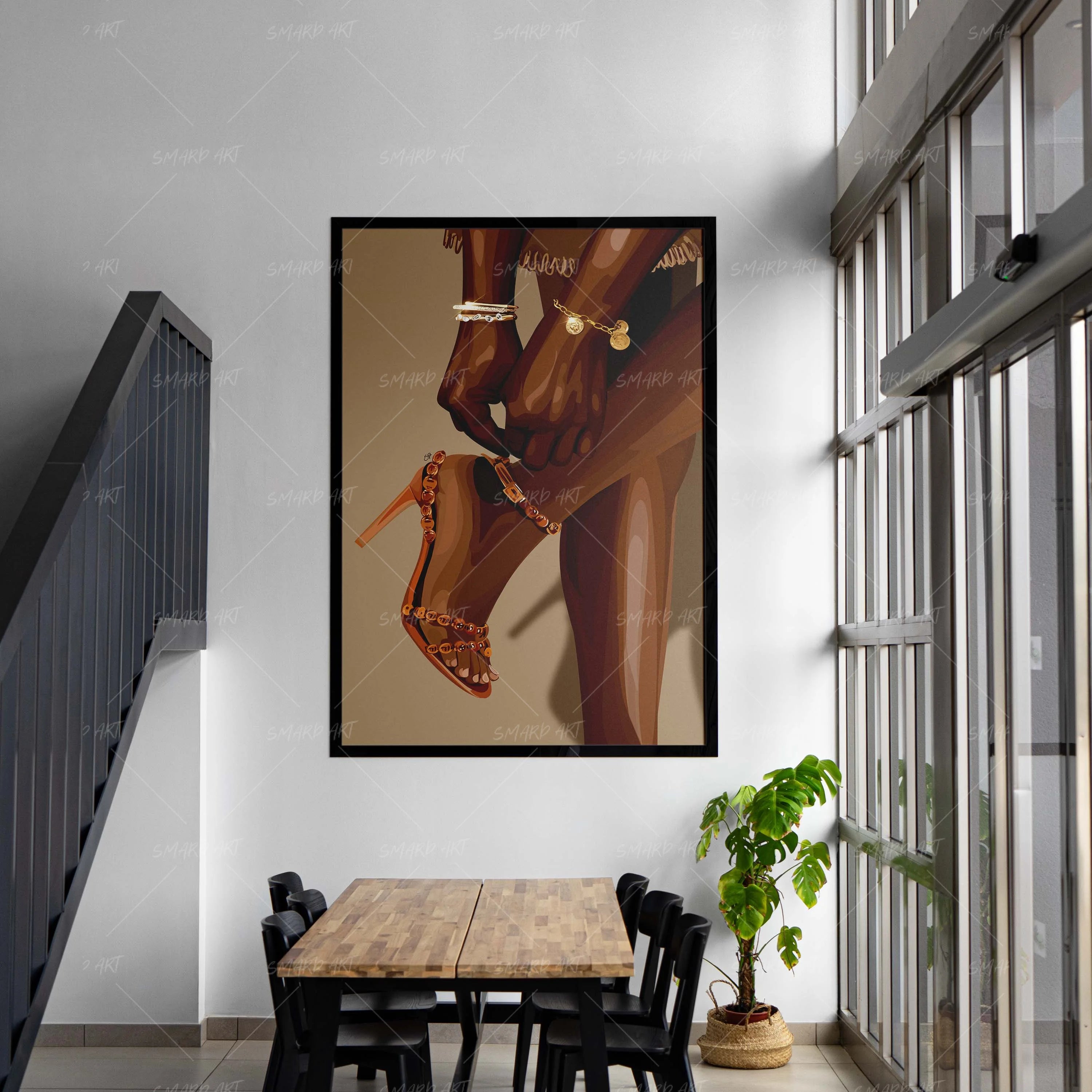 Almost Ready-wall art print featuring decorative artistic design suitable for living rooms, offices, and schools by SmardArt. Elevate your space with Black wall art that speaks to culture, identity, and creativity. At Smard, we celebrate artistry made with melanin, bringing powerful and inspiring designs to life.