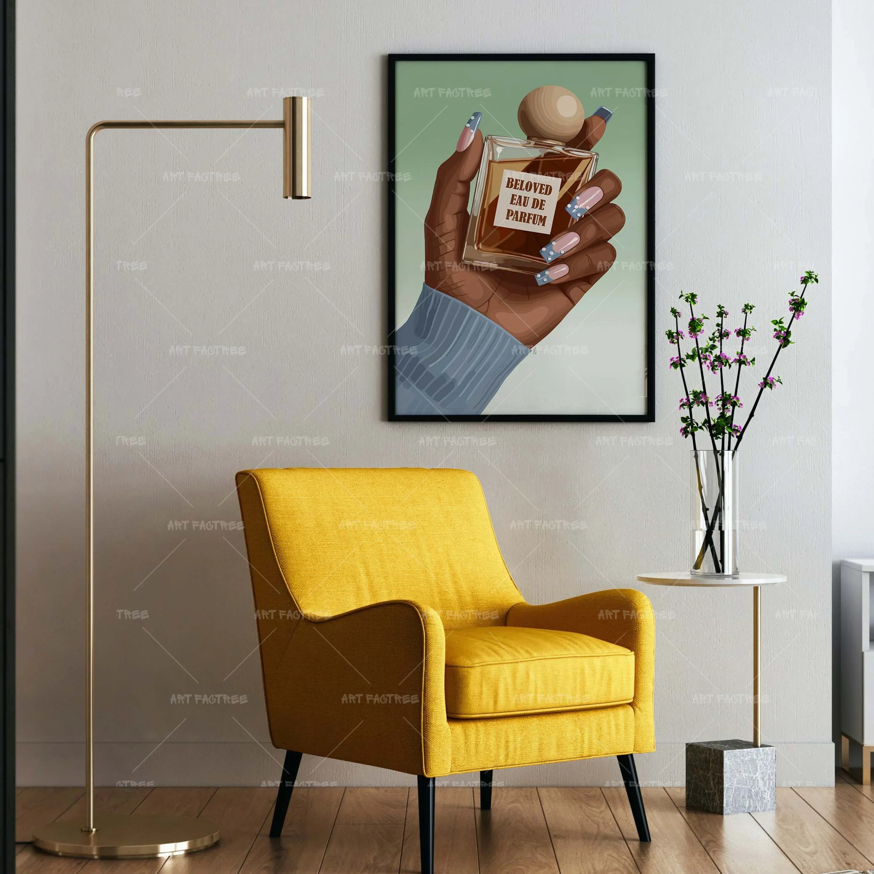 Anointed No.9 (Smard X Anaya)-wall art print featuring decorative artistic design suitable for living rooms, offices, and schools by SmardArt. Elevate your space with Black wall art that speaks to culture, identity, and creativity. At Smard, we celebrate artistry made with melanin, bringing powerful and inspiring designs to life.