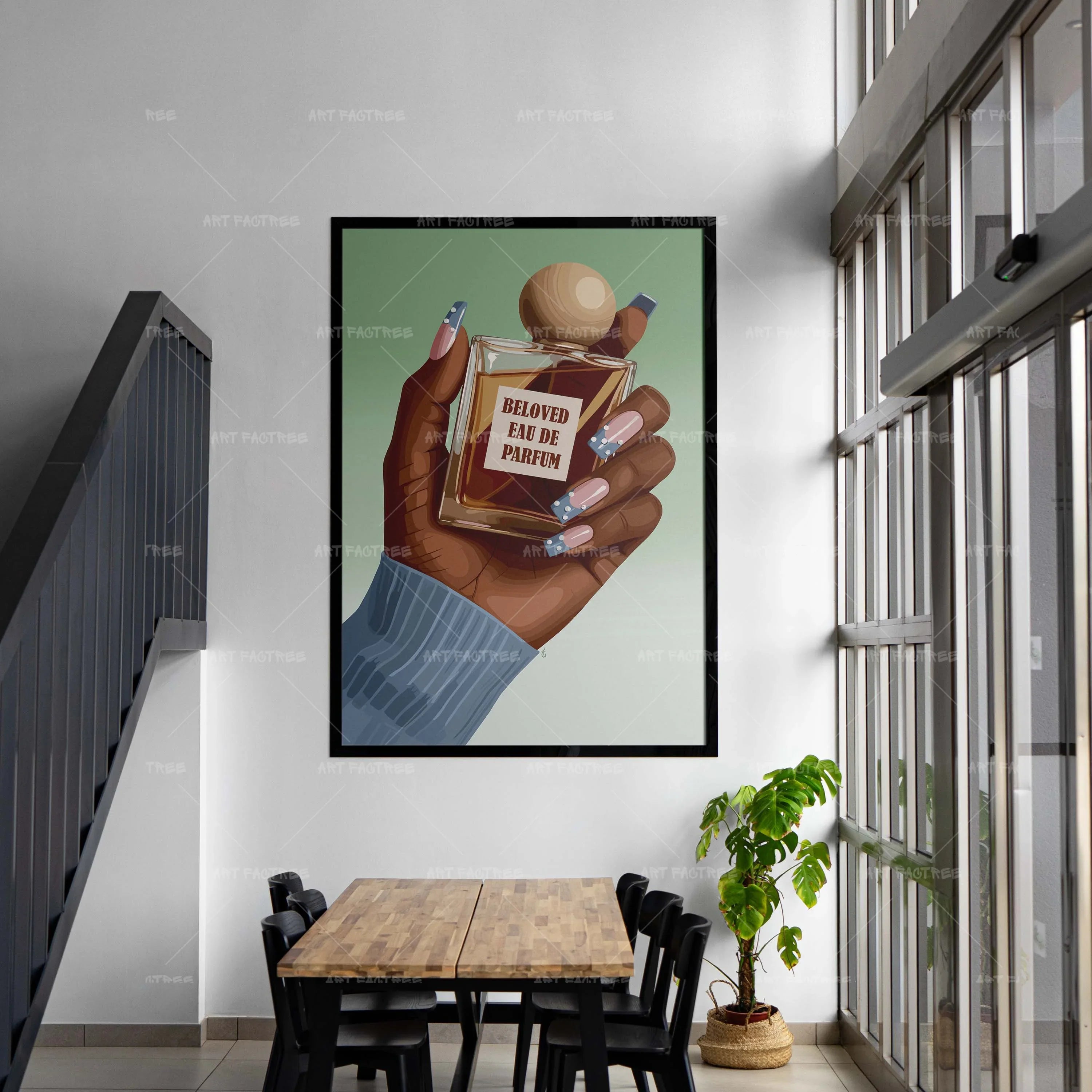 Anointed No.9 (Smard X Anaya)-wall art print featuring decorative artistic design suitable for living rooms, offices, and schools by SmardArt. Elevate your space with Black wall art that speaks to culture, identity, and creativity. At Smard, we celebrate artistry made with melanin, bringing powerful and inspiring designs to life.