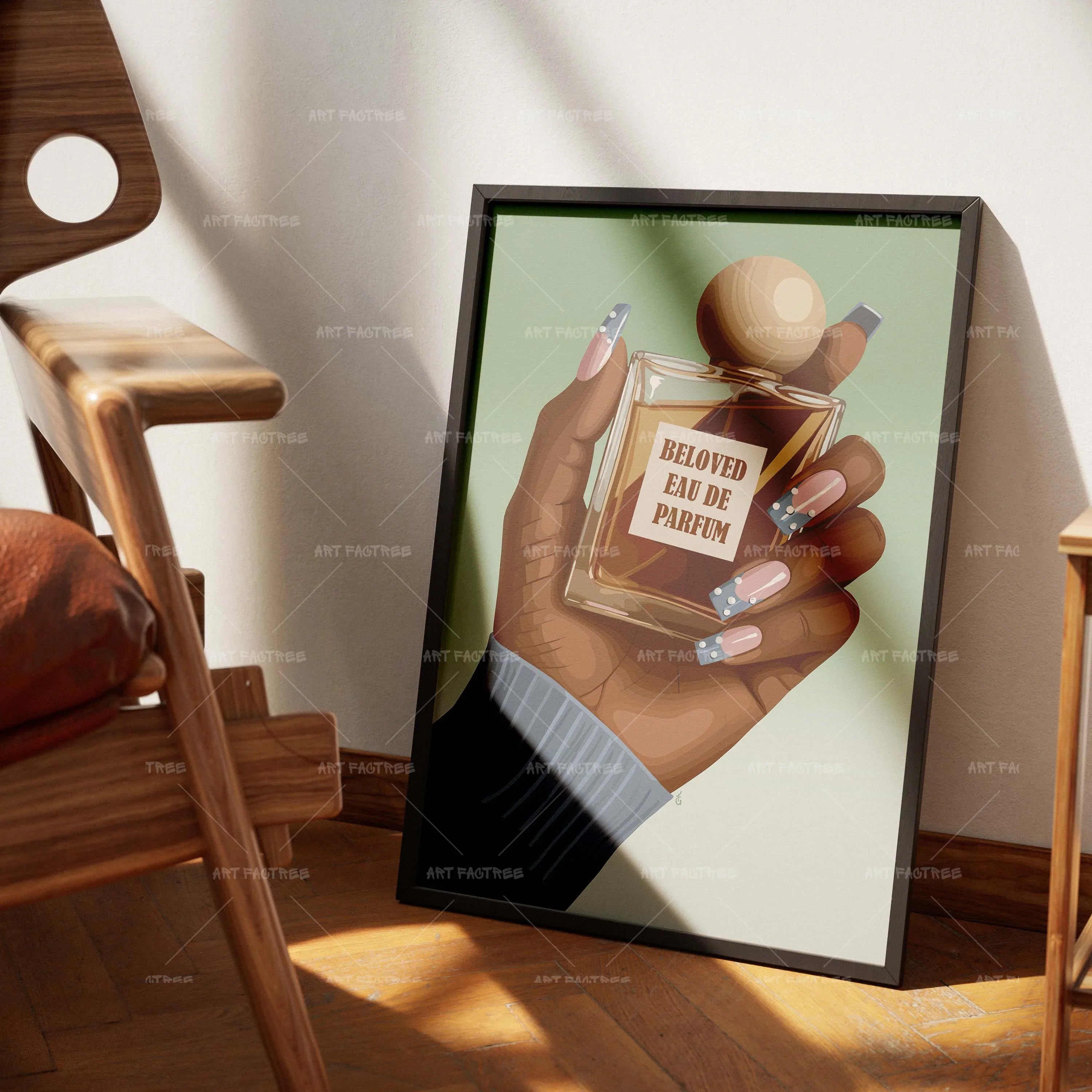 Anointed No.9 (Smard X Anaya)-wall art print featuring decorative artistic design suitable for living rooms, offices, and schools by SmardArt. Elevate your space with Black wall art that speaks to culture, identity, and creativity. At Smard, we celebrate artistry made with melanin, bringing powerful and inspiring designs to life.