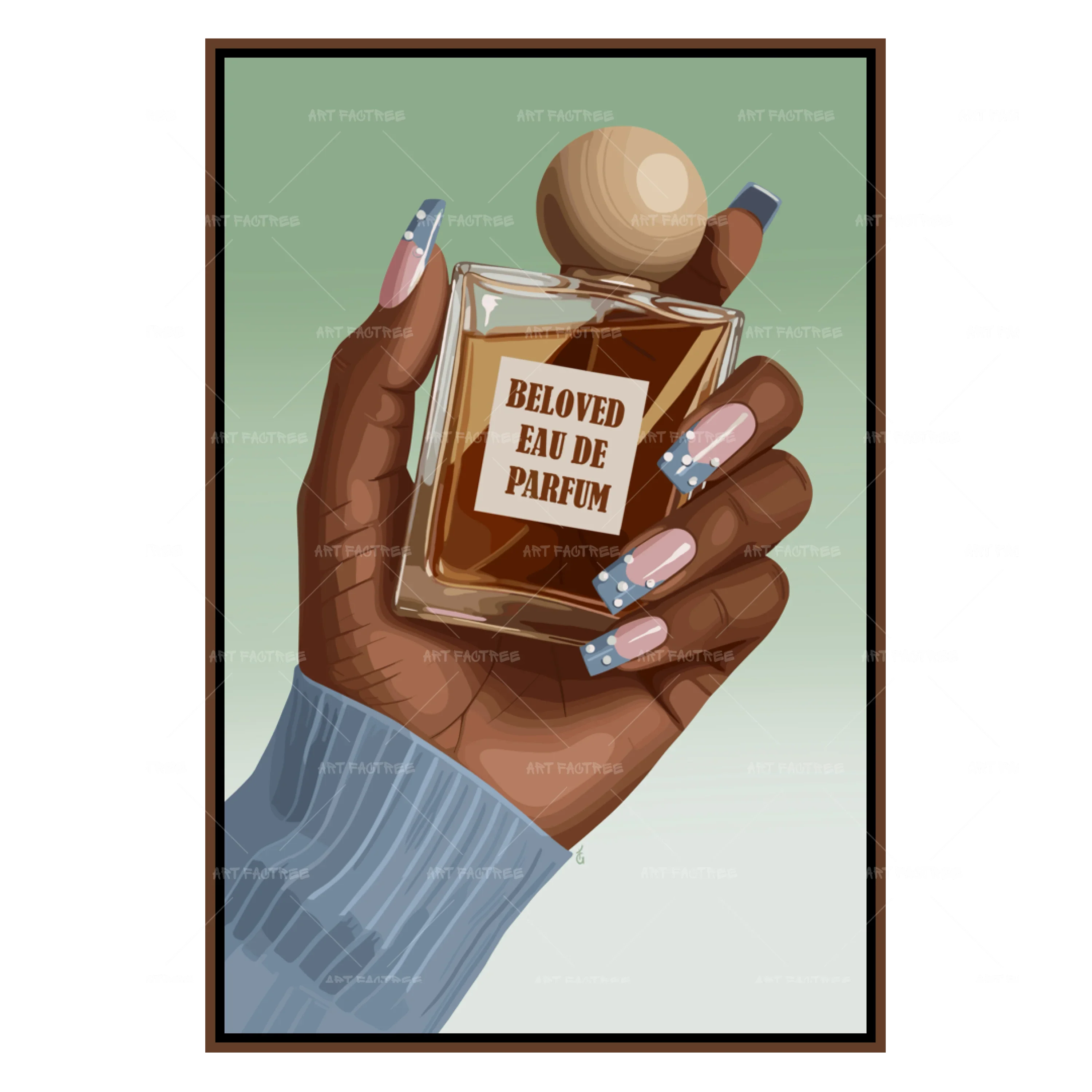 Anointed No.9 (Smard X Anaya)-wall art print featuring decorative artistic design suitable for living rooms, offices, and schools by SmardArt. Elevate your space with Black wall art that speaks to culture, identity, and creativity. At Smard, we celebrate artistry made with melanin, bringing powerful and inspiring designs to life.