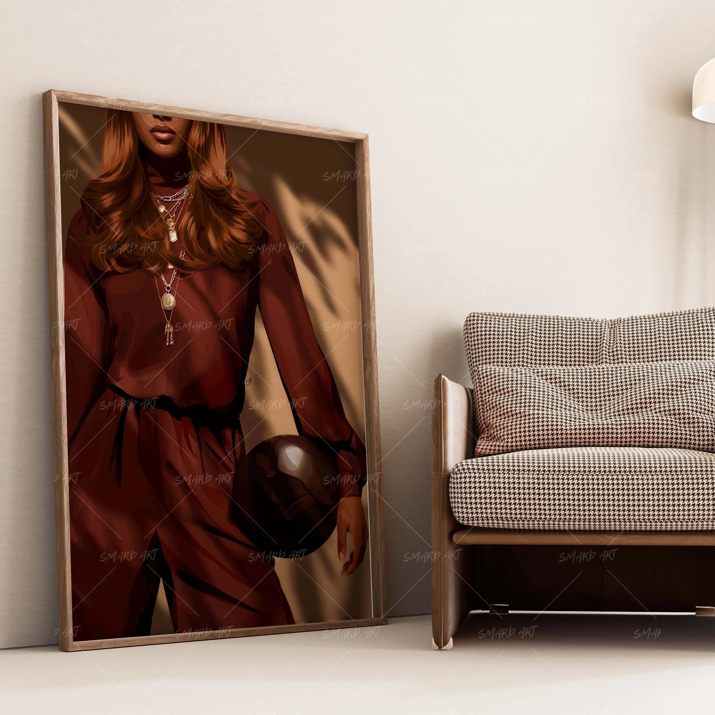 Athletic Form-wall art print featuring decorative artistic design suitable for living rooms, offices, and schools by SmardArt. Elevate your space with Black wall art that speaks to culture, identity, and creativity. At Smard, we celebrate artistry made with melanin, bringing powerful and inspiring designs to life.