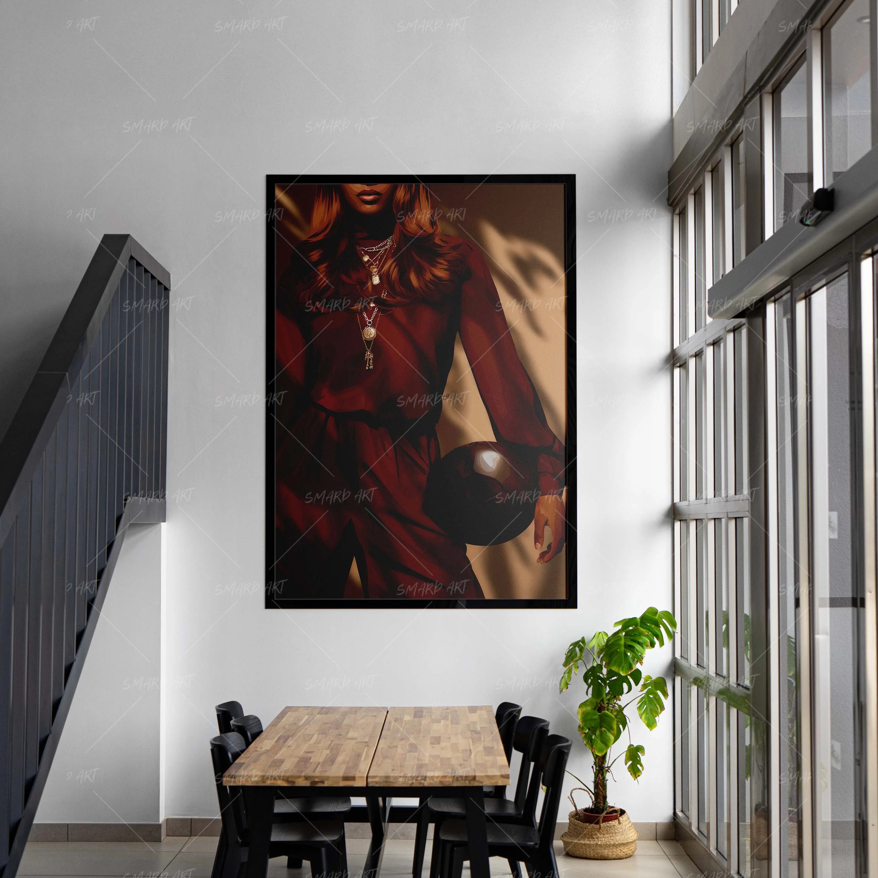 Athletic Form-wall art print featuring decorative artistic design suitable for living rooms, offices, and schools by SmardArt. Elevate your space with Black wall art that speaks to culture, identity, and creativity. At Smard, we celebrate artistry made with melanin, bringing powerful and inspiring designs to life.