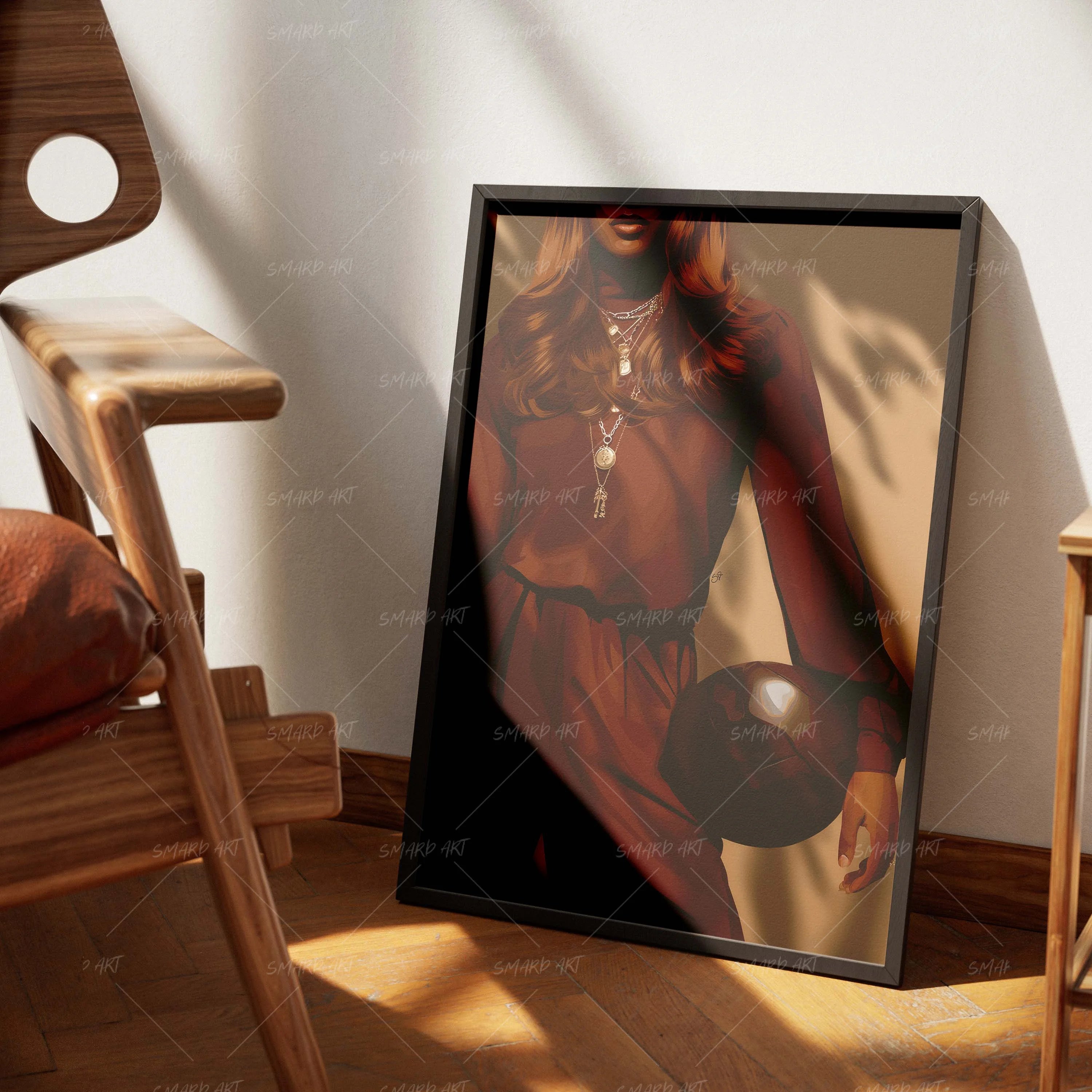 Athletic Form-wall art print featuring decorative artistic design suitable for living rooms, offices, and schools by SmardArt. Elevate your space with Black wall art that speaks to culture, identity, and creativity. At Smard, we celebrate artistry made with melanin, bringing powerful and inspiring designs to life.