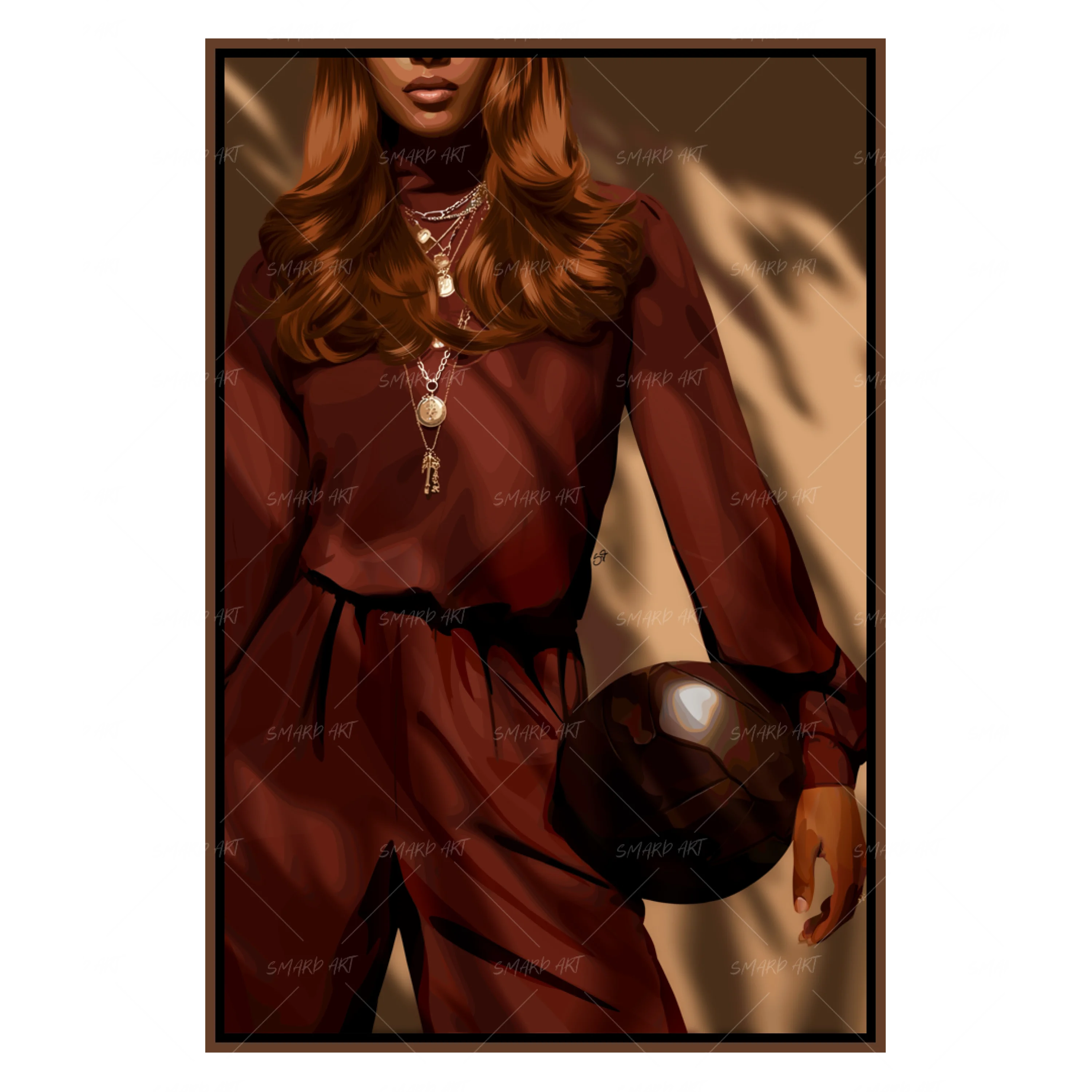 Athletic Form-wall art print featuring decorative artistic design suitable for living rooms, offices, and schools by SmardArt. Elevate your space with Black wall art that speaks to culture, identity, and creativity. At Smard, we celebrate artistry made with melanin, bringing powerful and inspiring designs to life.