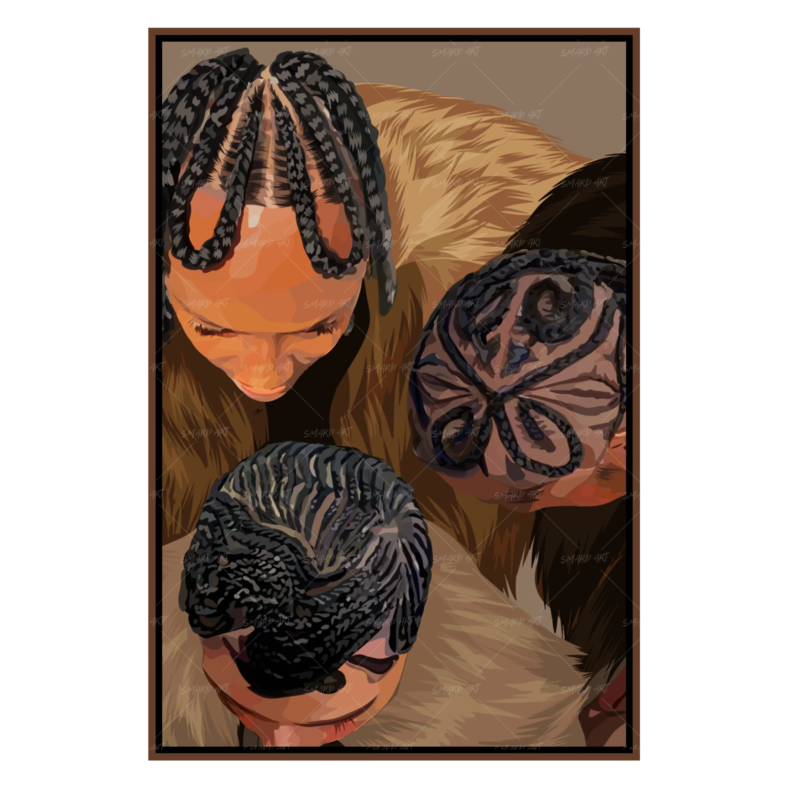 A Black Girl In Her Braids-Smard