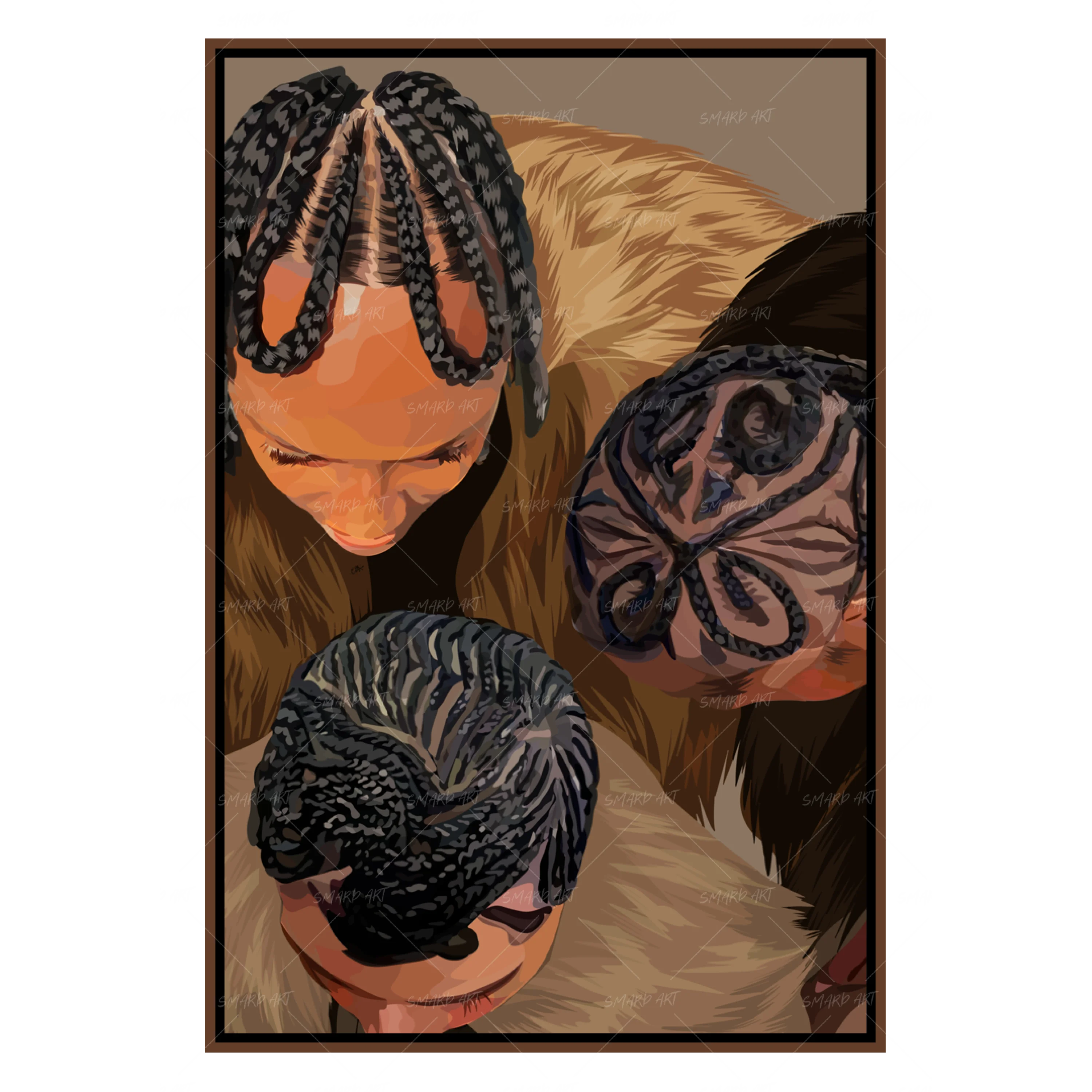 A Black Girl In Her Braids-Smard