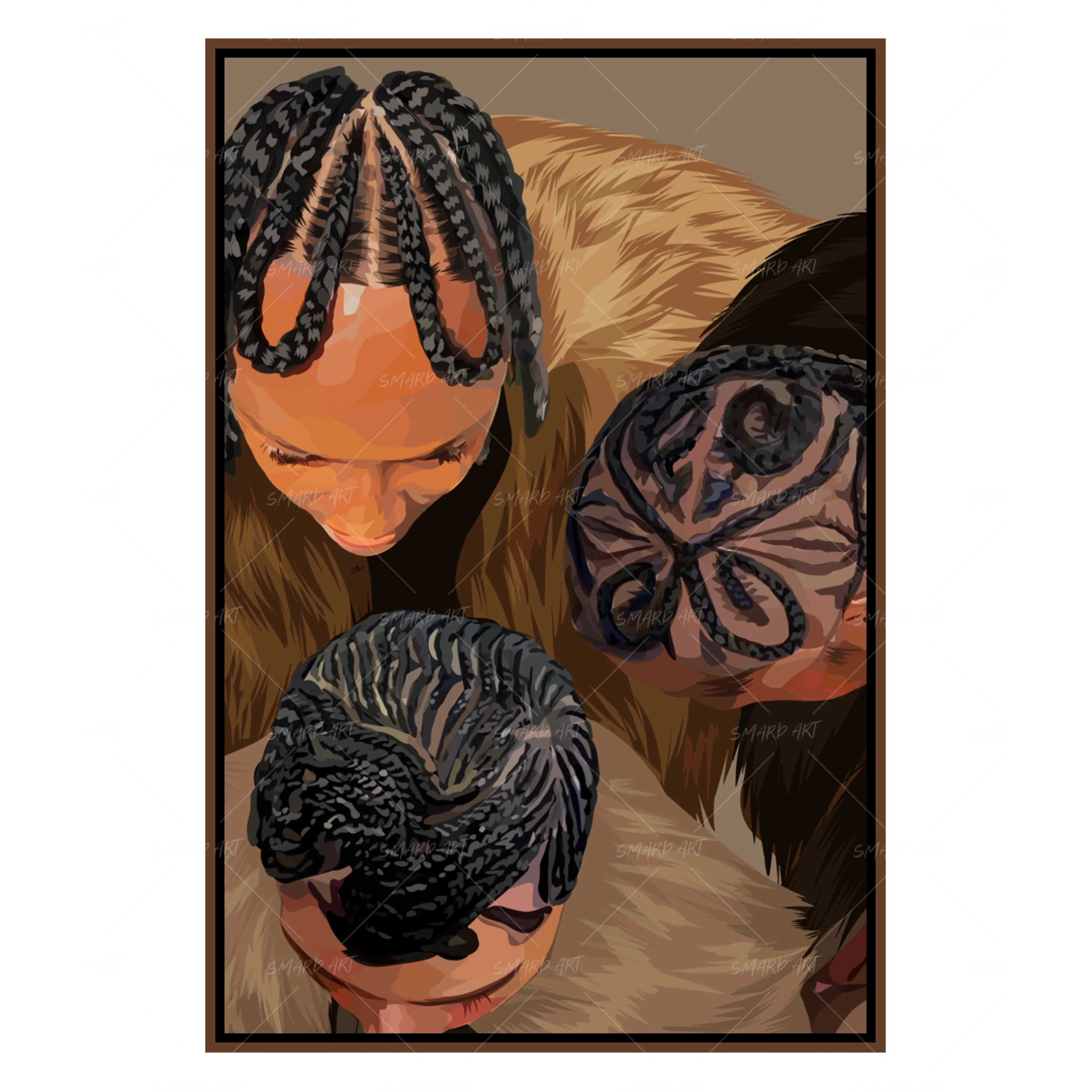 A Black Girl In Her Braids-Smard