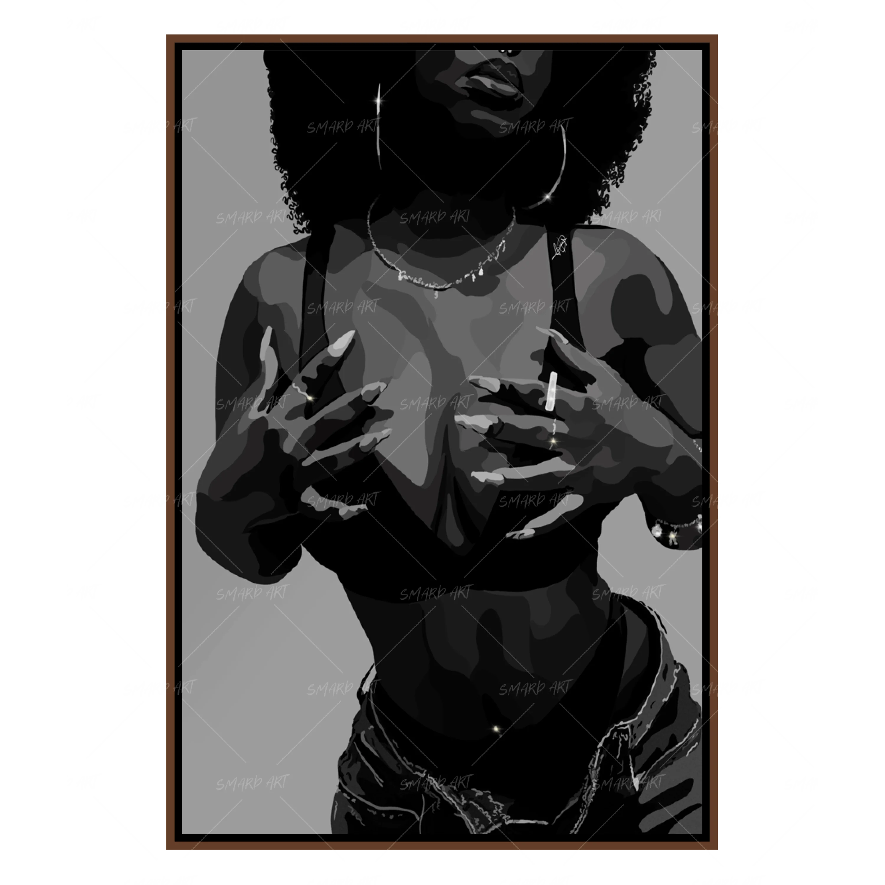 A Black Woman B&W-Smard