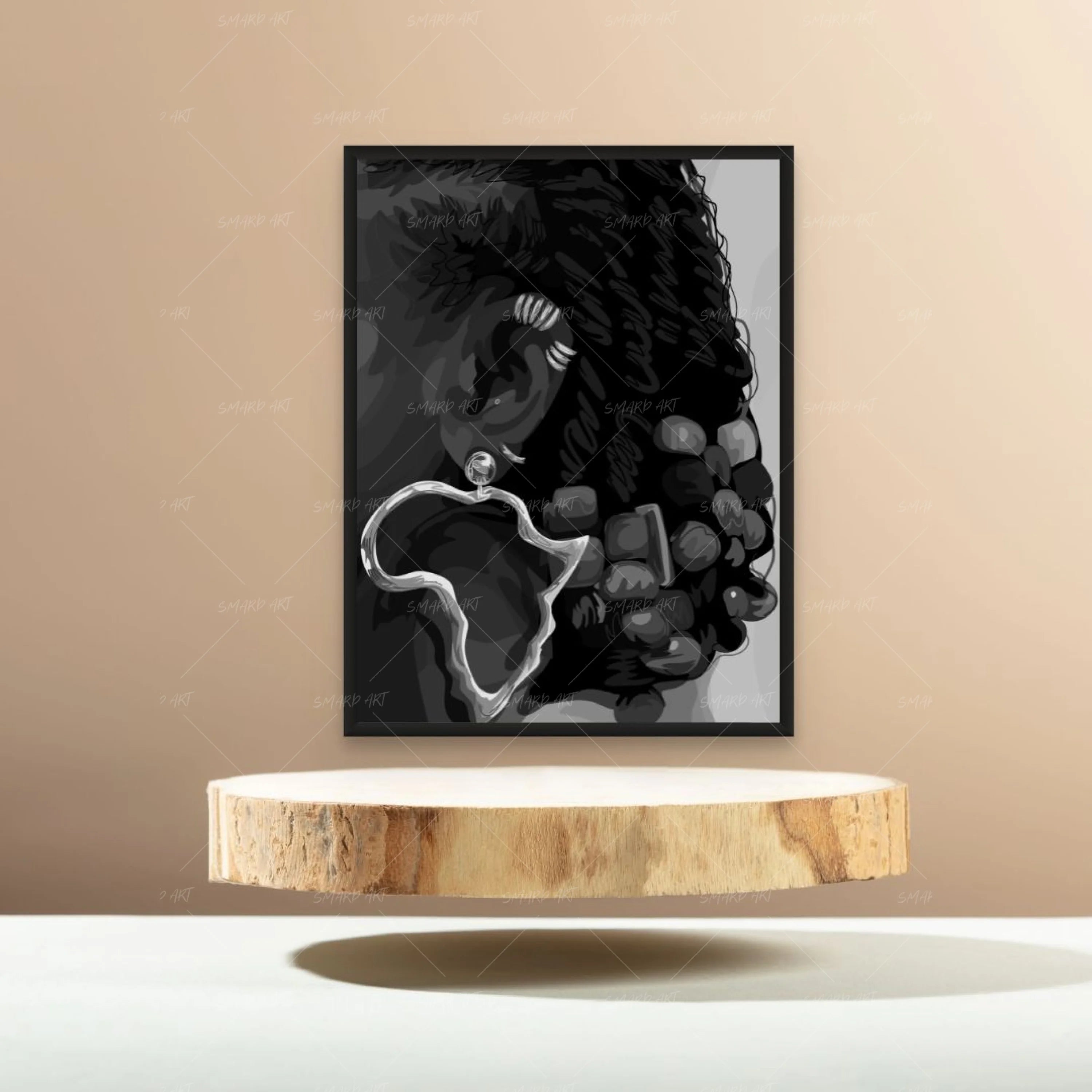 African Beads B&W-Smard