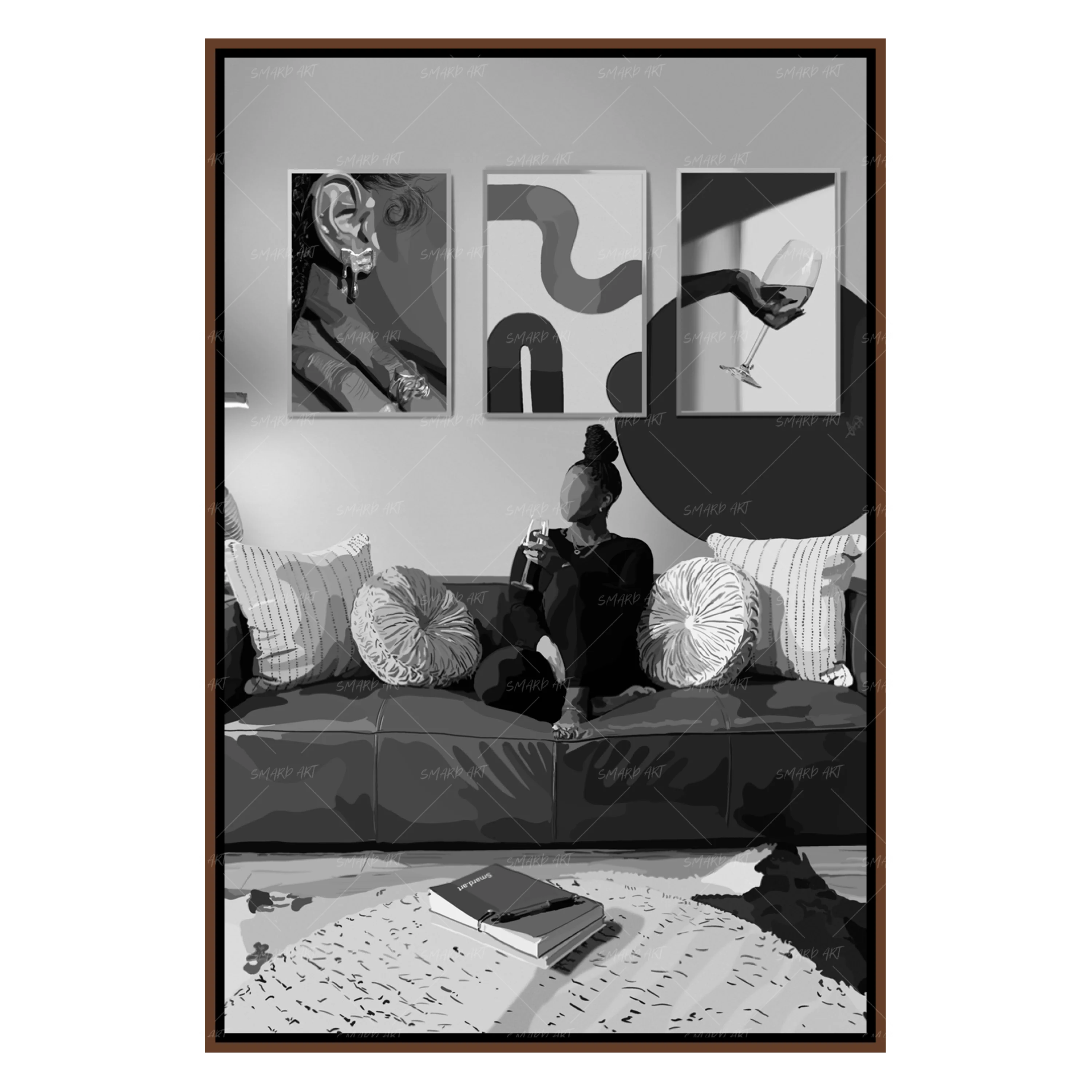 Art in Art IV B&W-Smard