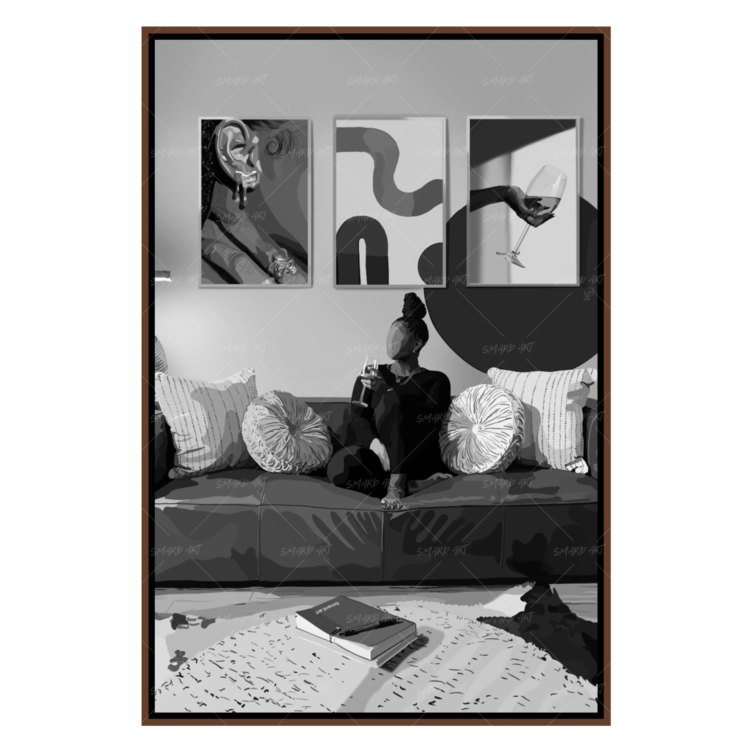 Art in Art IV B&W-Smard