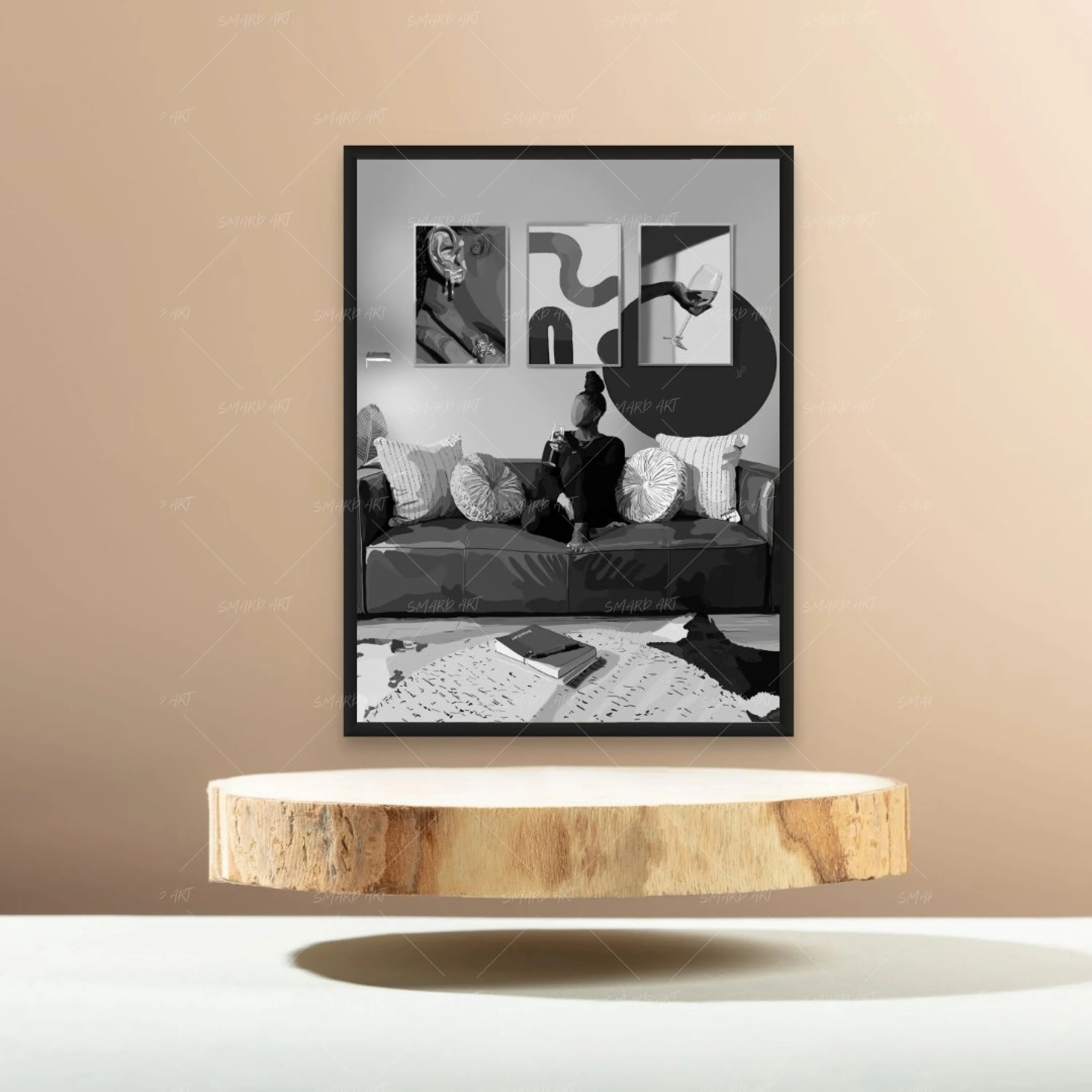 Art in Art IV B&W-Smard