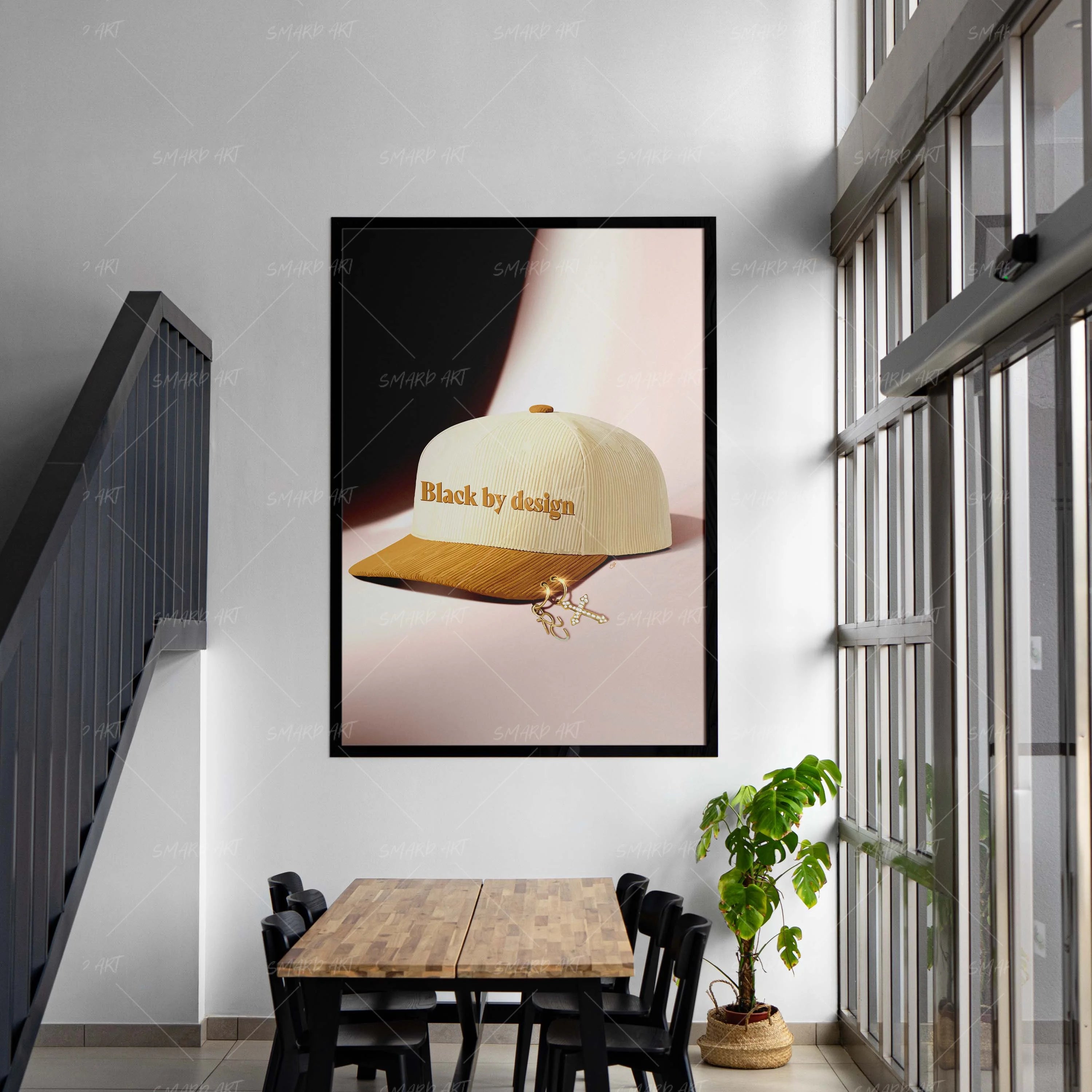Black By Design-wall art print featuring decorative artistic design suitable for living rooms, offices, and schools by SmardArt. Elevate your space with Black wall art that speaks to culture, identity, and creativity. At Smard, we celebrate artistry made with melanin, bringing powerful and inspiring designs to life.