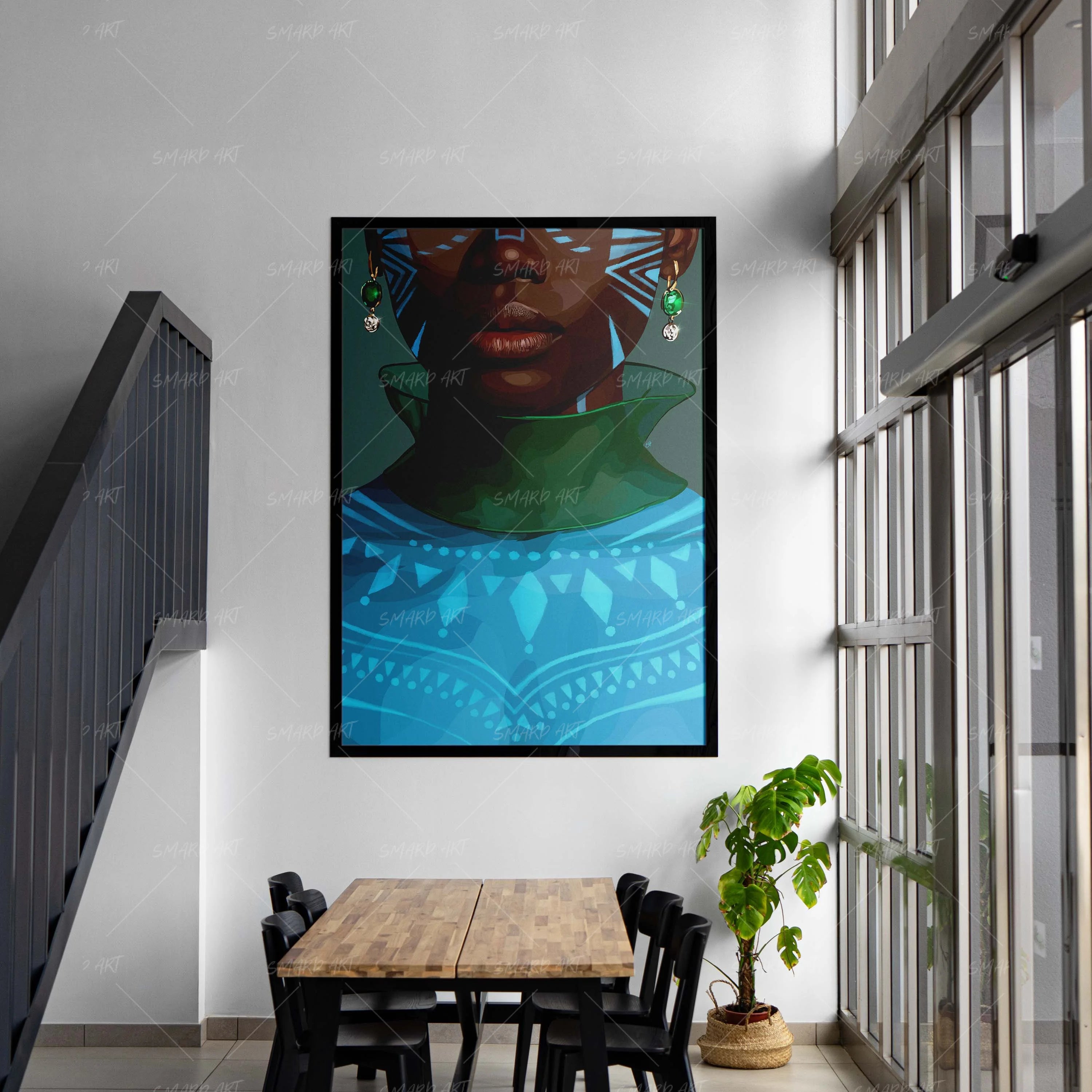 Body Of Art-wall art print featuring decorative artistic design suitable for living rooms, offices, and schools by SmardArt. Elevate your space with Black wall art that speaks to culture, identity, and creativity. At Smard, we celebrate artistry made with melanin, bringing powerful and inspiring designs to life.