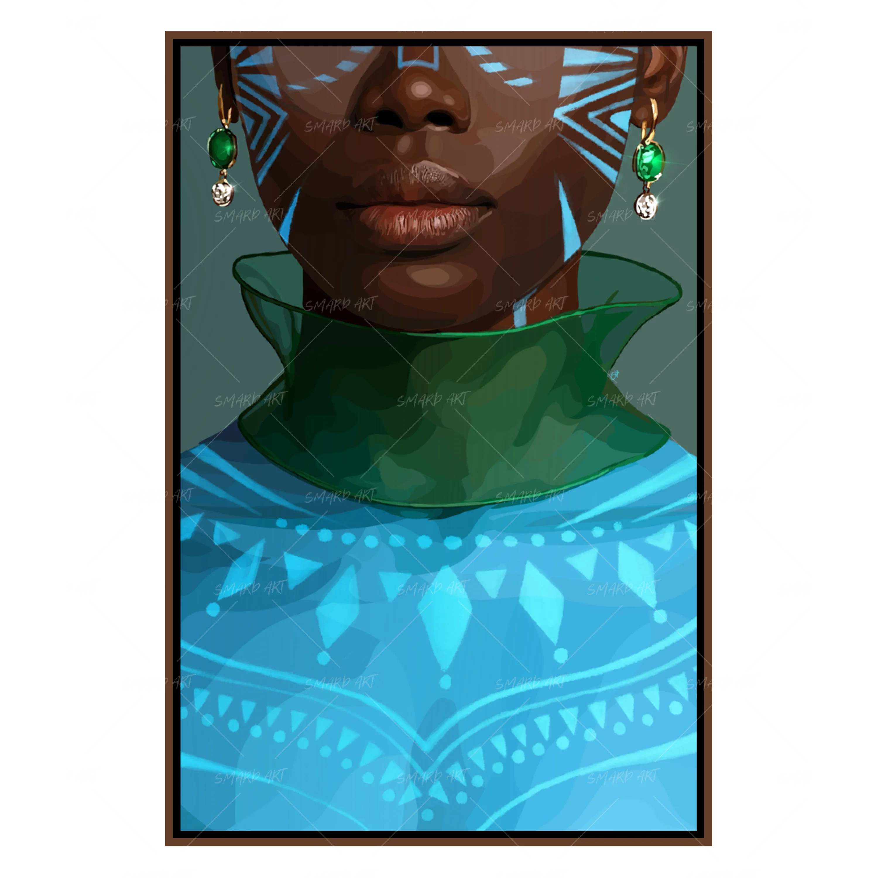 Body Of Art-wall art print featuring decorative artistic design suitable for living rooms, offices, and schools by SmardArt. Elevate your space with Black wall art that speaks to culture, identity, and creativity. At Smard, we celebrate artistry made with melanin, bringing powerful and inspiring designs to life.