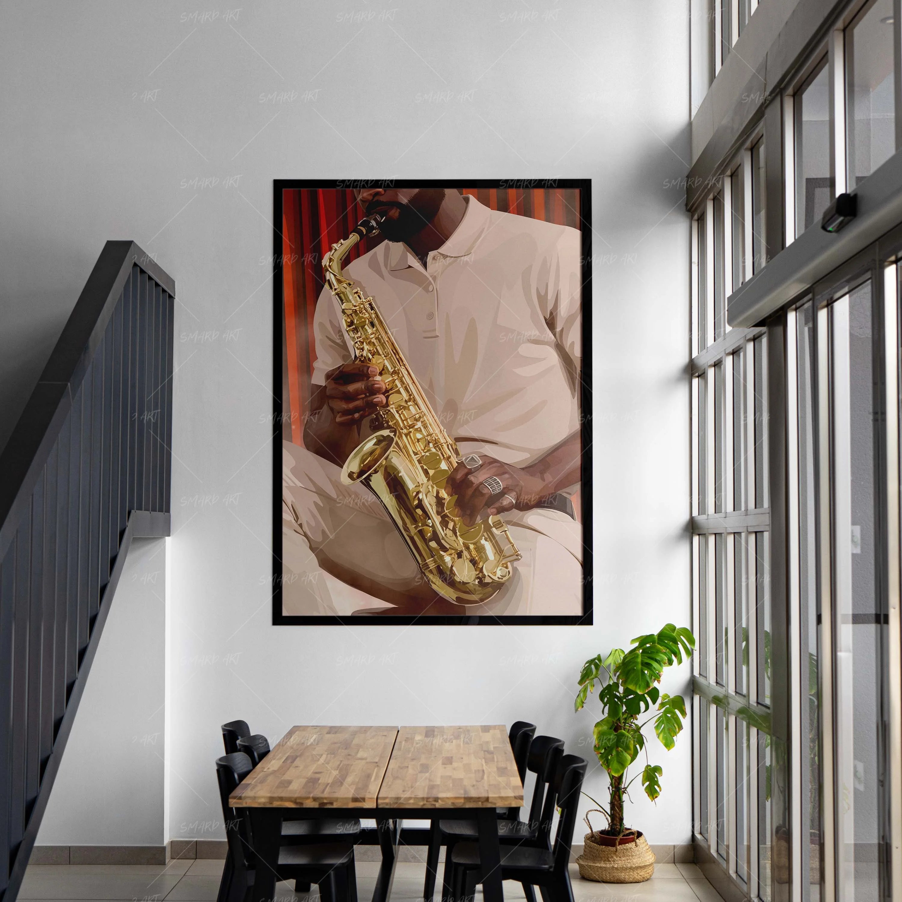 Breath In Brass-wall art print featuring decorative artistic design suitable for living rooms, offices, and schools by SmardArt. Elevate your space with Black wall art that speaks to culture, identity, and creativity. At Smard, we celebrate artistry made with melanin, bringing powerful and inspiring designs to life.