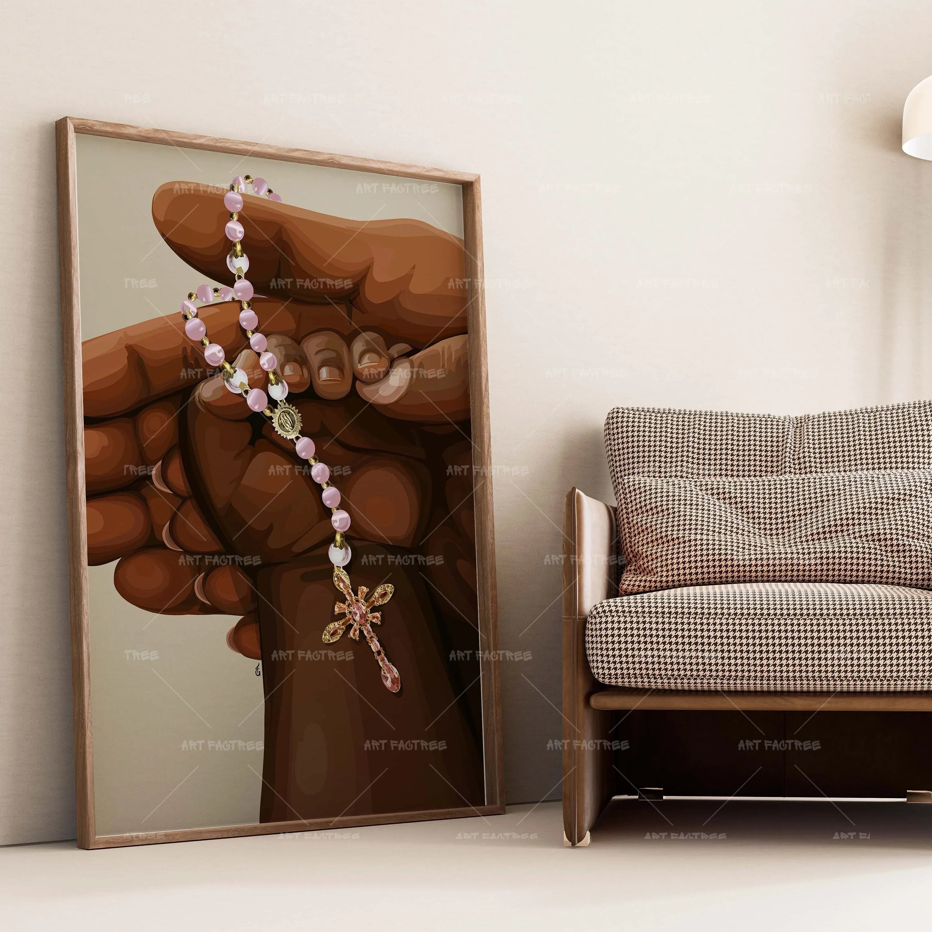 Built on Faith (Smard X Anaya)-wall art print featuring decorative artistic design suitable for living rooms, offices, and schools by SmardArt. Elevate your space with Black wall art that speaks to culture, identity, and creativity. At Smard, we celebrate artistry made with melanin, bringing powerful and inspiring designs to life.