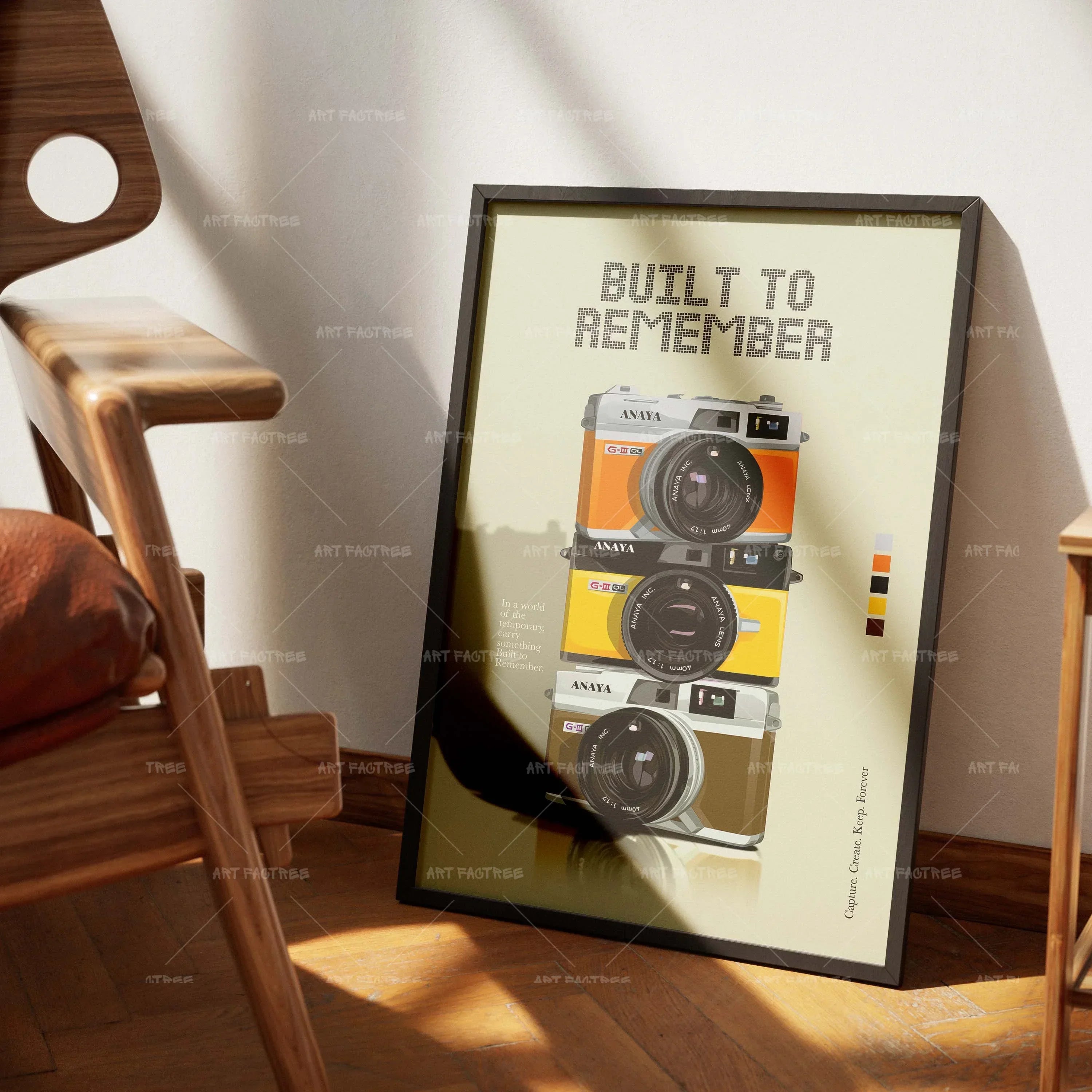 Built to Remember (Smard X Anaya)-wall art print featuring decorative artistic design suitable for living rooms, offices, and schools by SmardArt