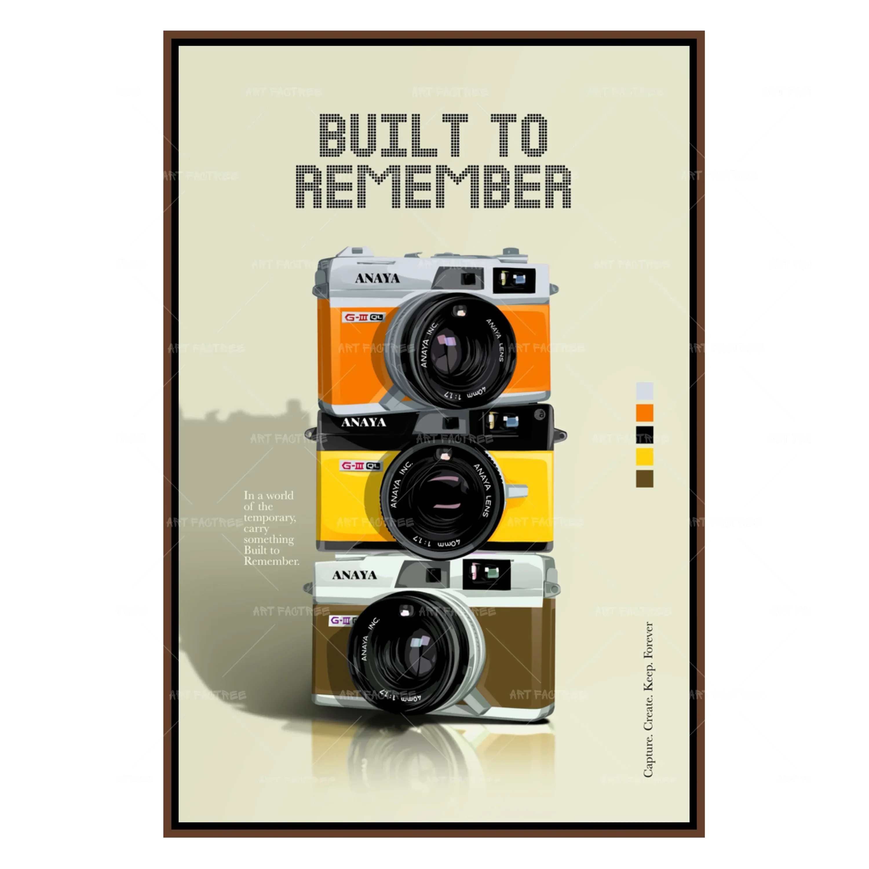 Built to Remember (Smard X Anaya)-wall art print featuring decorative artistic design suitable for living rooms, offices, and schools by SmardArt