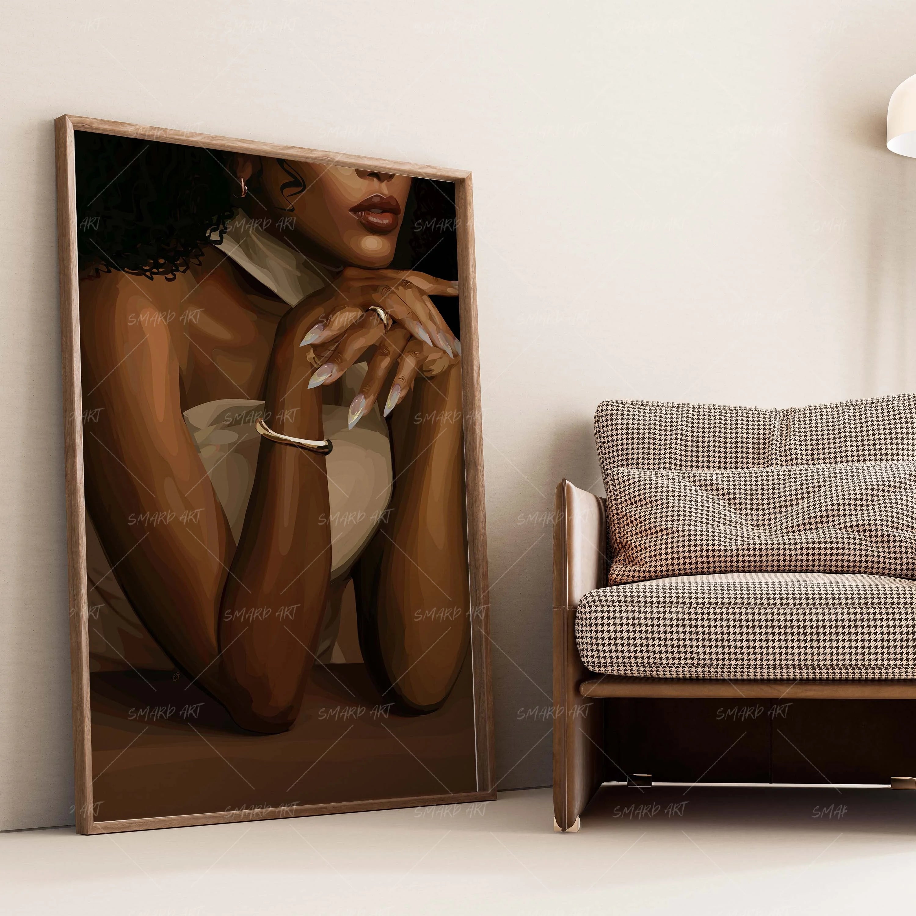 Butter Dripped-wall art print featuring decorative artistic design suitable for living rooms, offices, and schools by SmardArt. Elevate your space with Black wall art that speaks to culture, identity, and creativity. At Smard, we celebrate artistry made with melanin, bringing powerful and inspiring designs to life.
